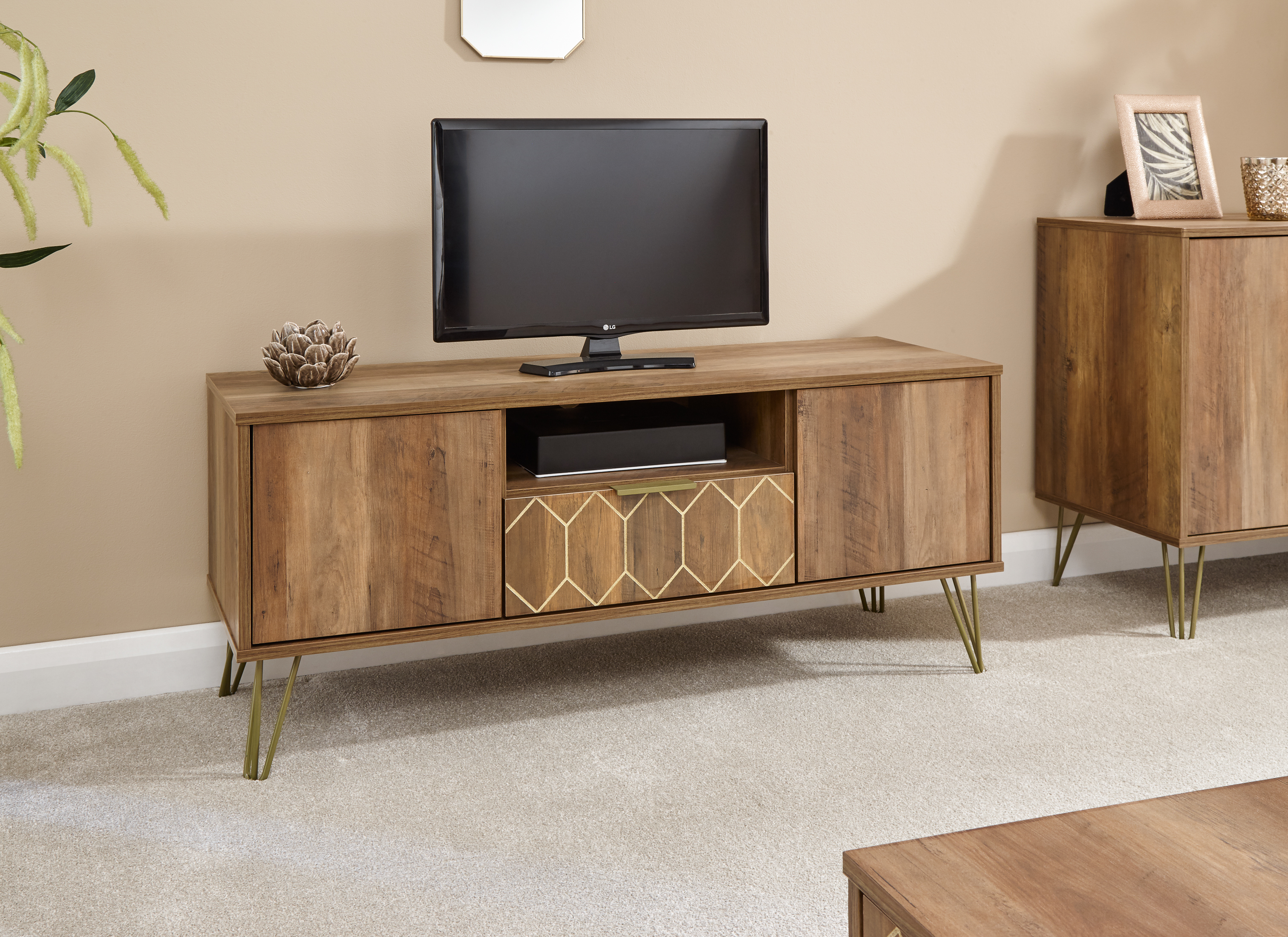 Orleans 1 Drawer Tv Stand Mango - Campbell Craft