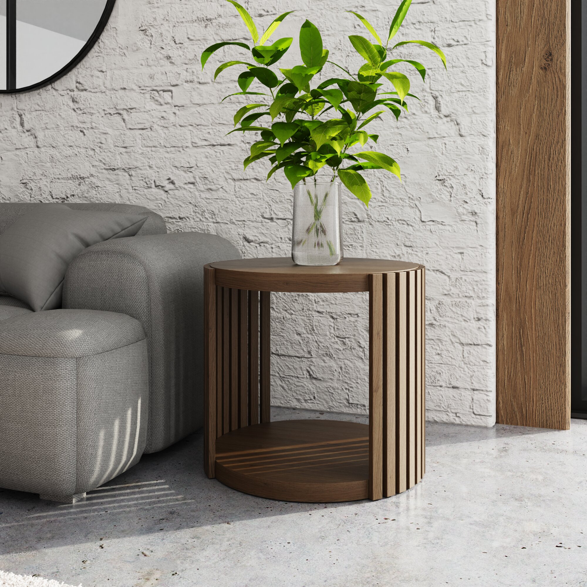 ZARA Side Table - Walnut - Campbell Craft