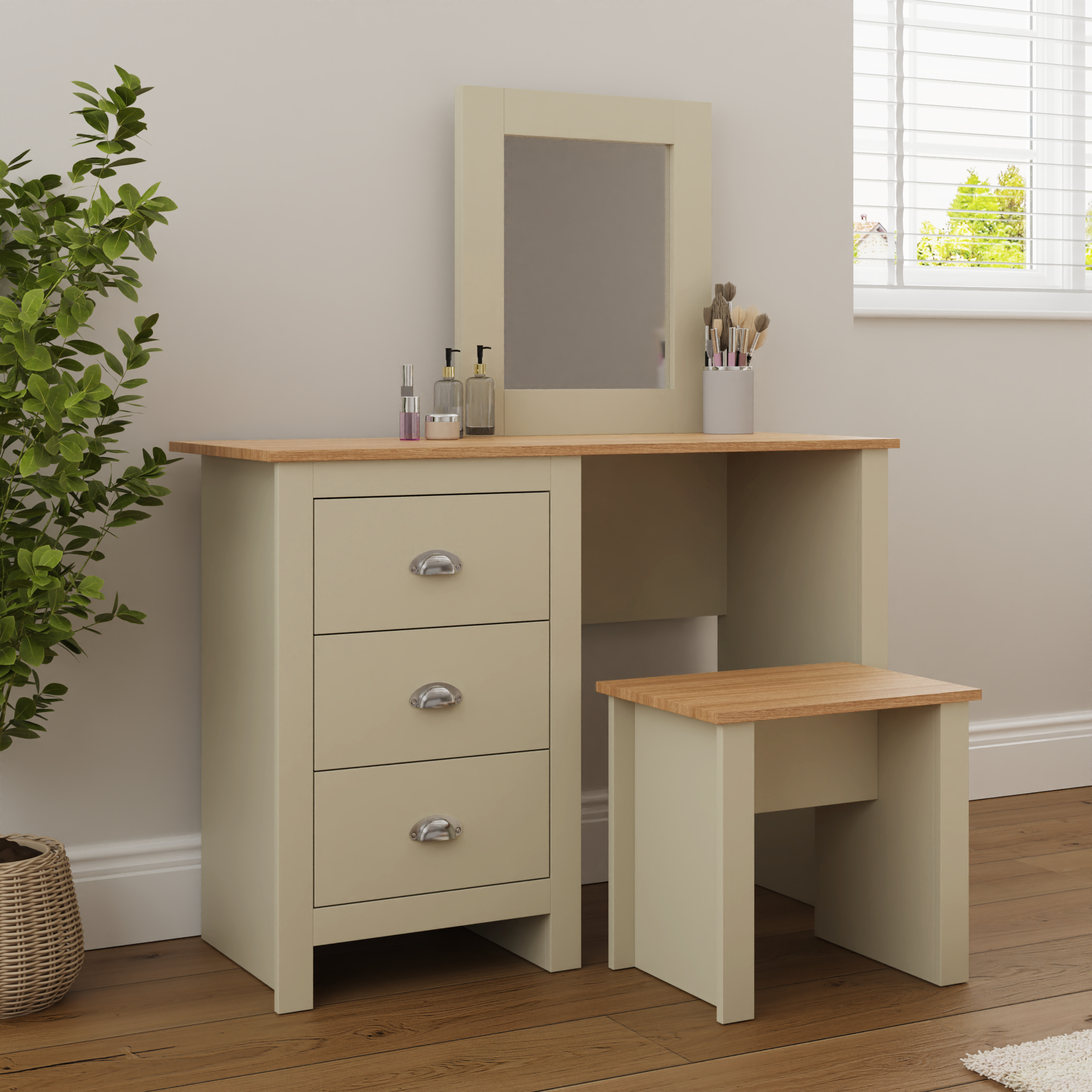 Dressing Table - NINA Dresser Brown 104cm - Campbell Craft