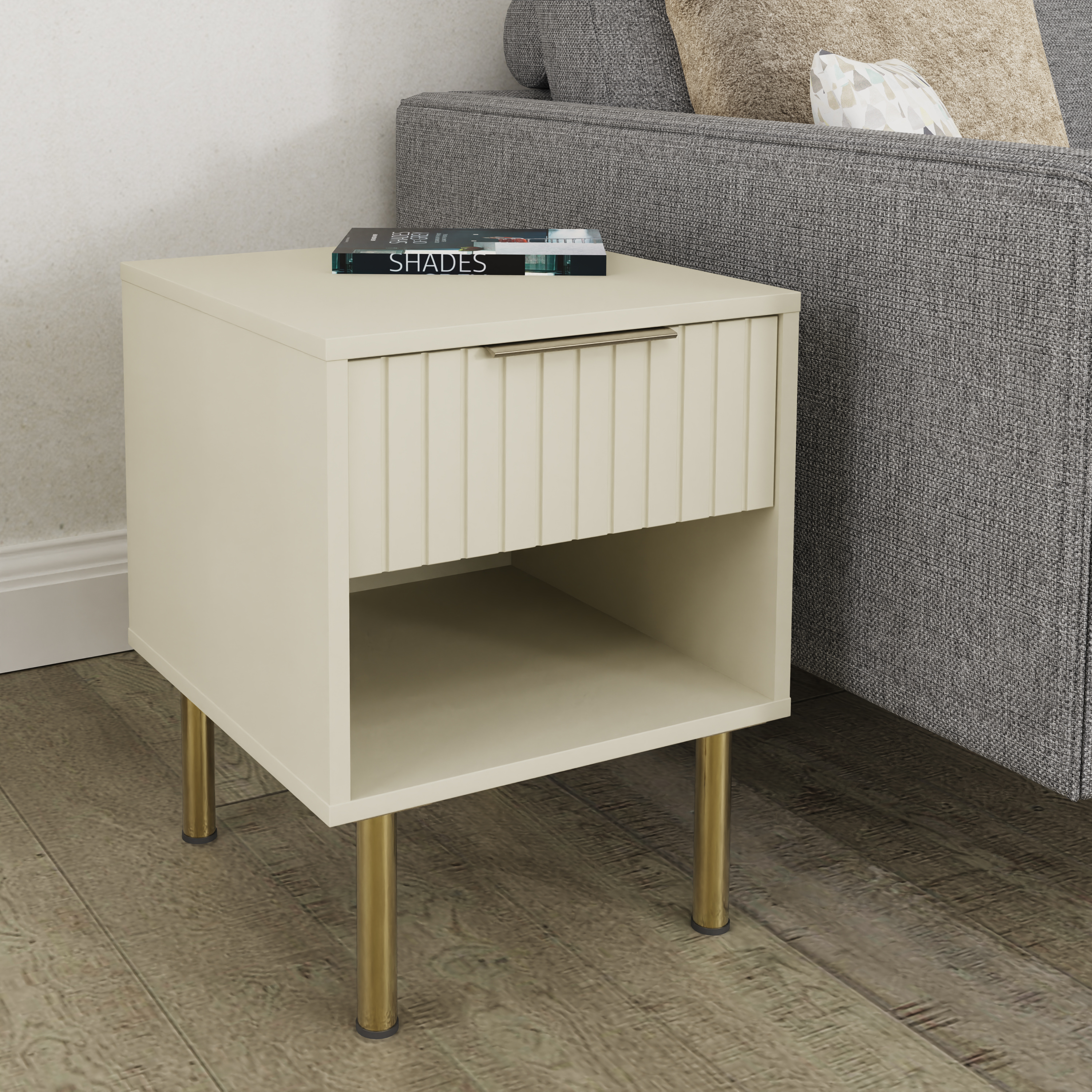 NIVARA Lamp Table Ivory - Campbell Craft