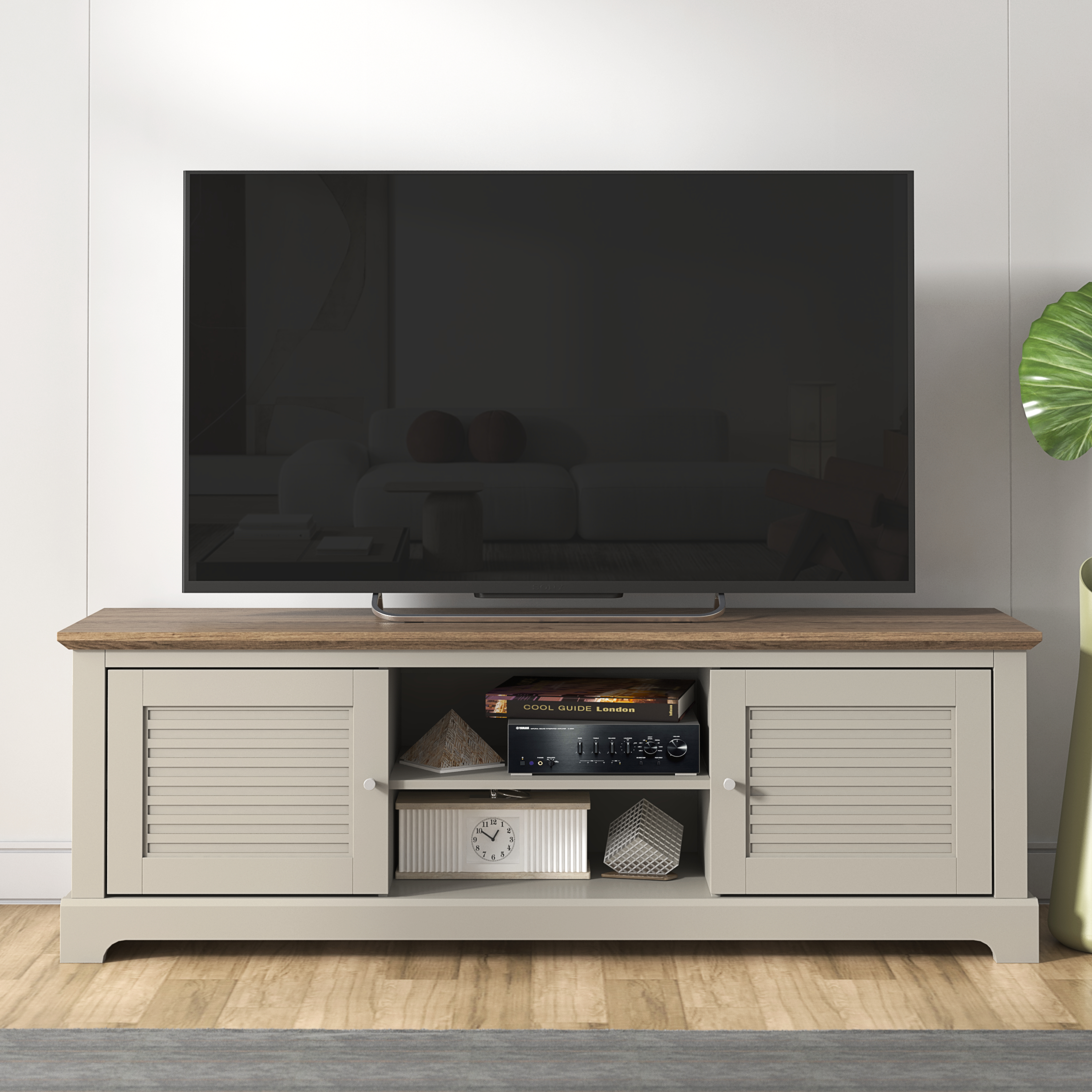 SALMERE TV Unit Light Grey - Campbell Craft