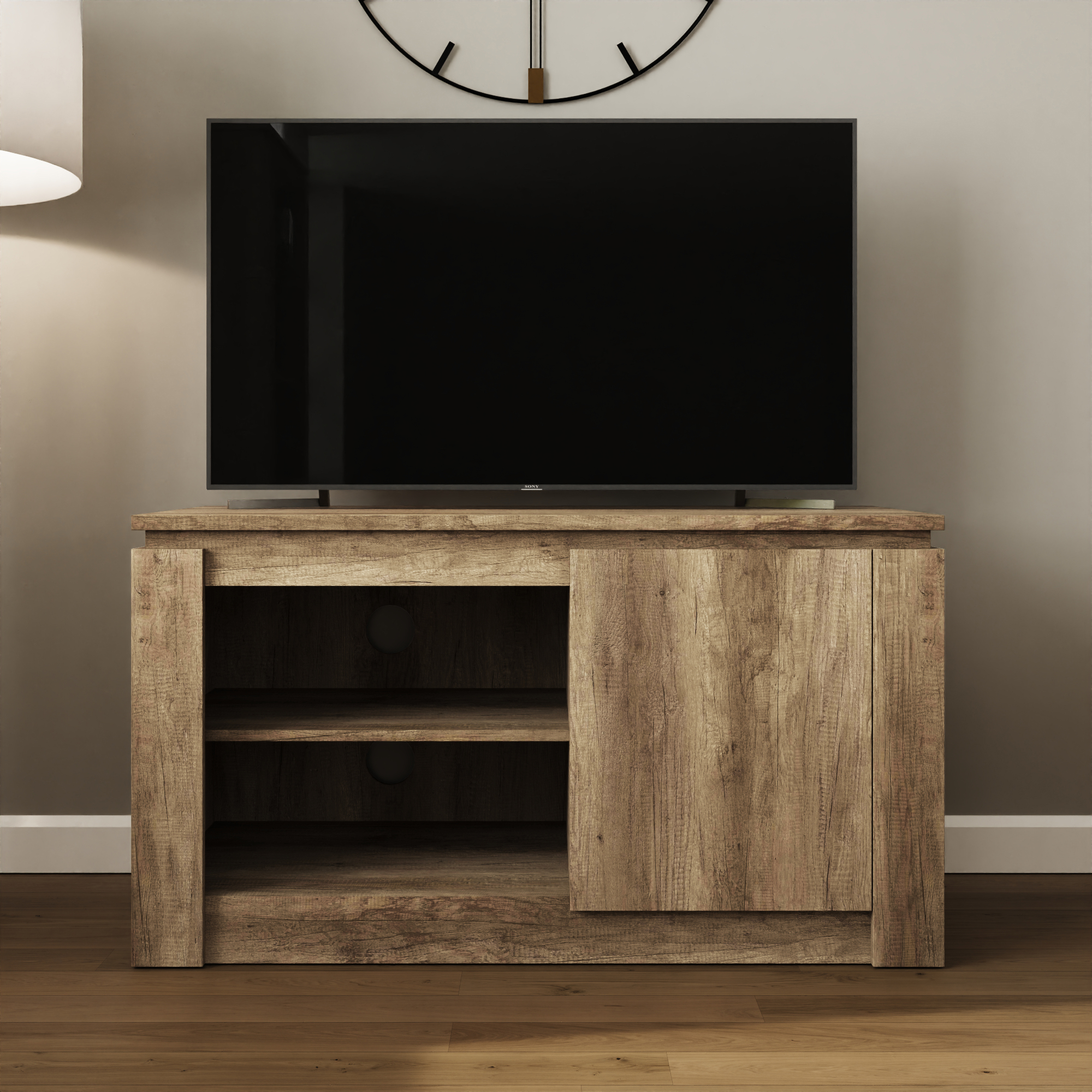 Canyon Oak Compact Tv Unit - Campbell Craft