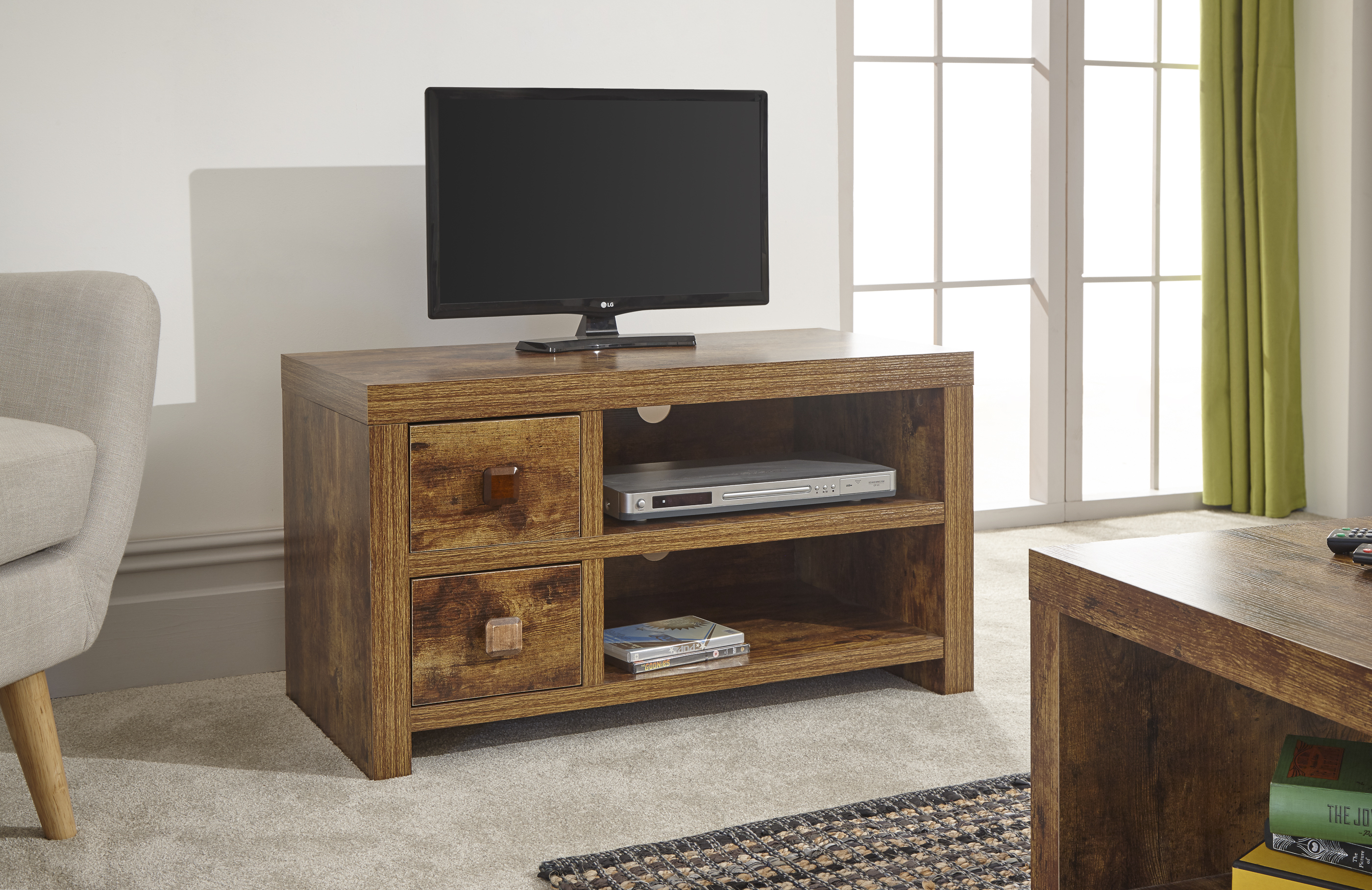 Jakarta 2 Drawer Tv Unit Mango - Campbell Craft