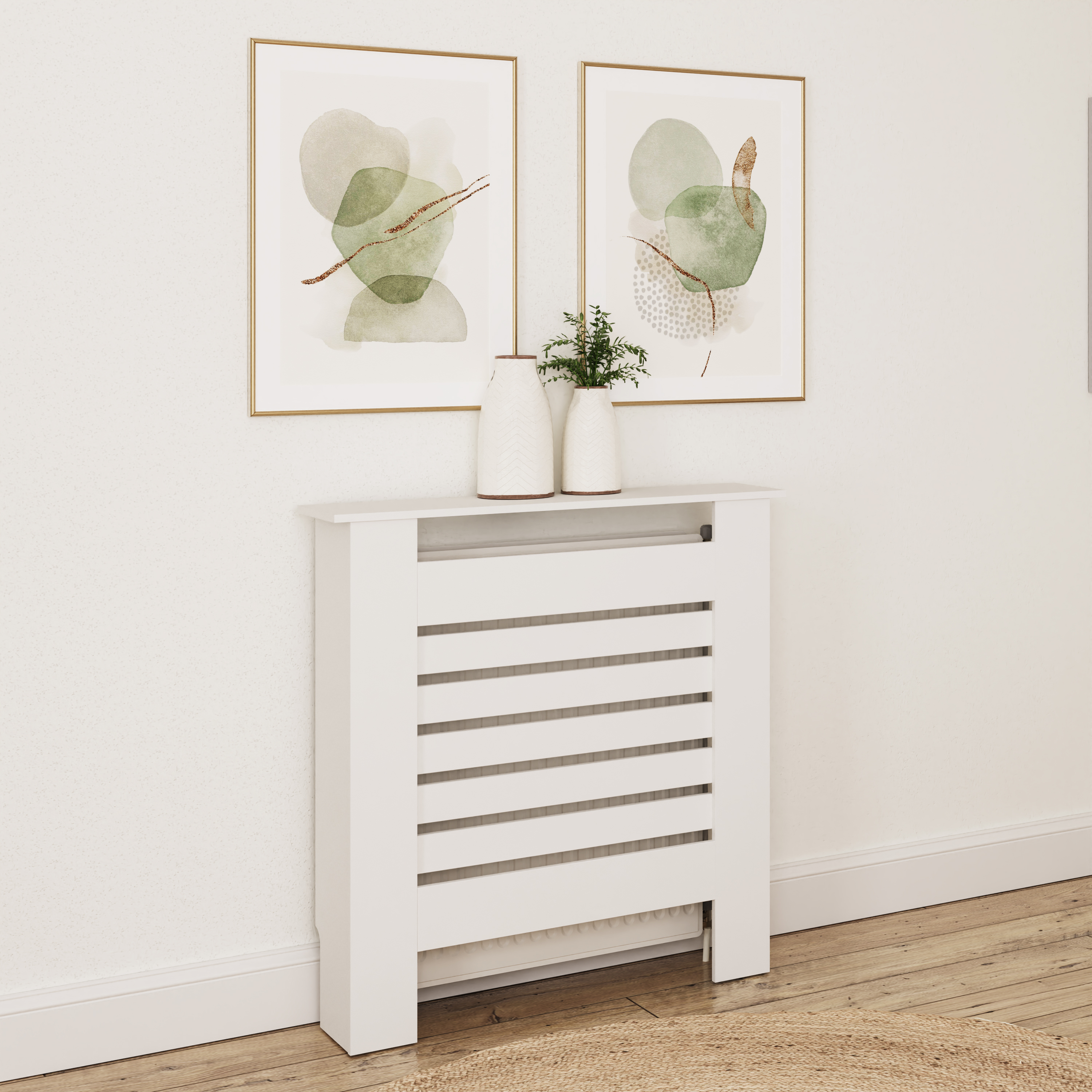 LYRA Radiator Cover Small White - Campbell Craft