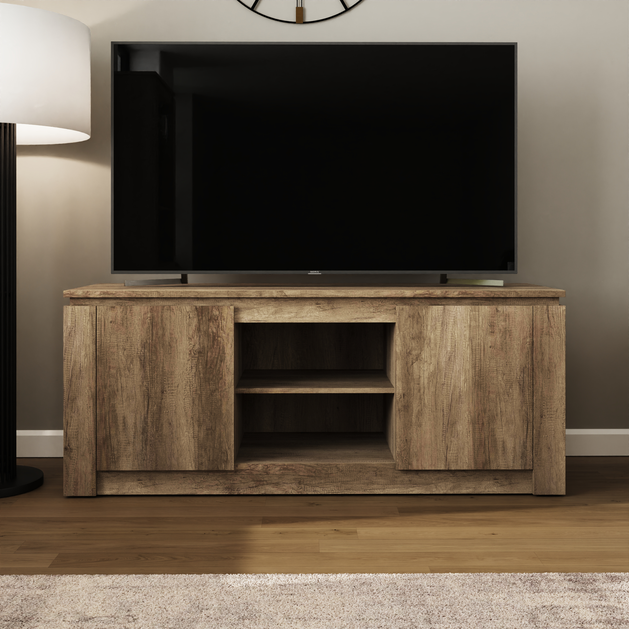 Canyon Oak Tv Unit - Campbell Craft