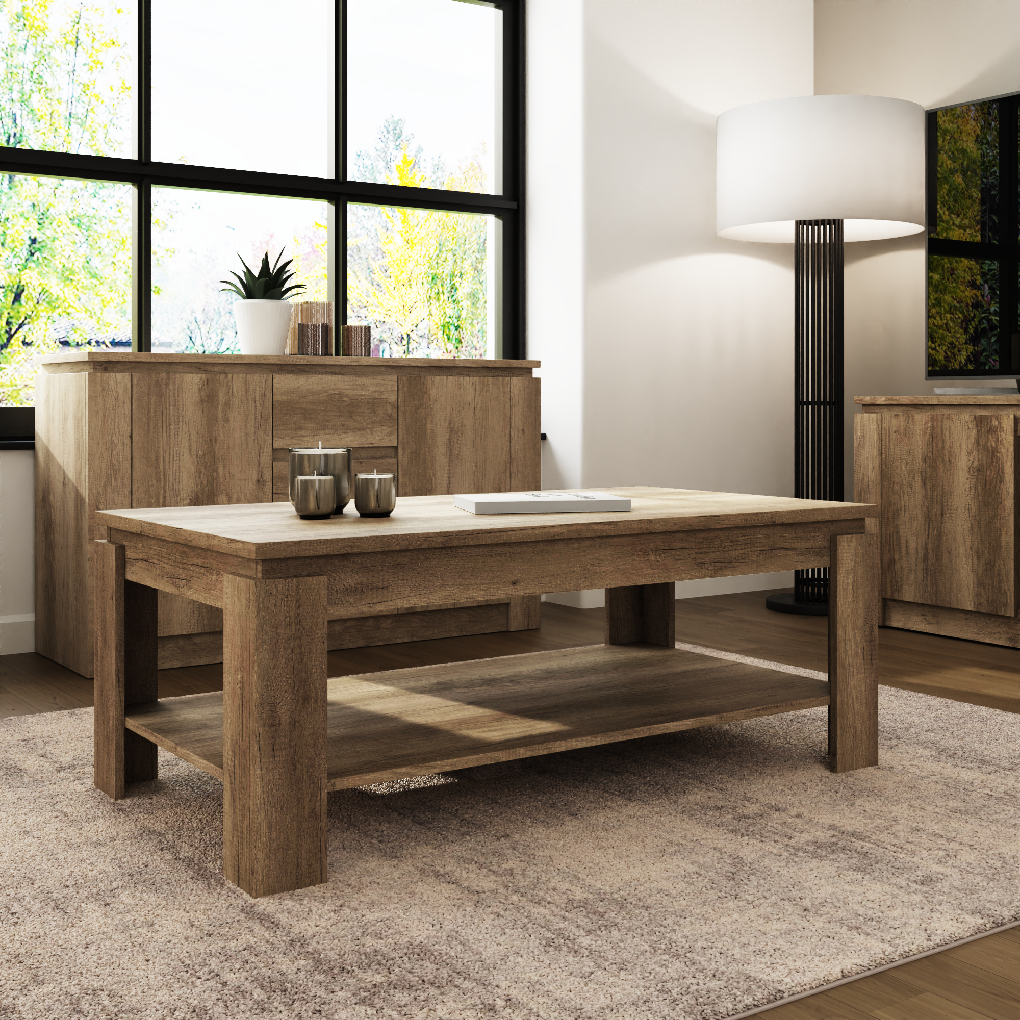 Canyon Oak Coffee Table - Campbell Craft