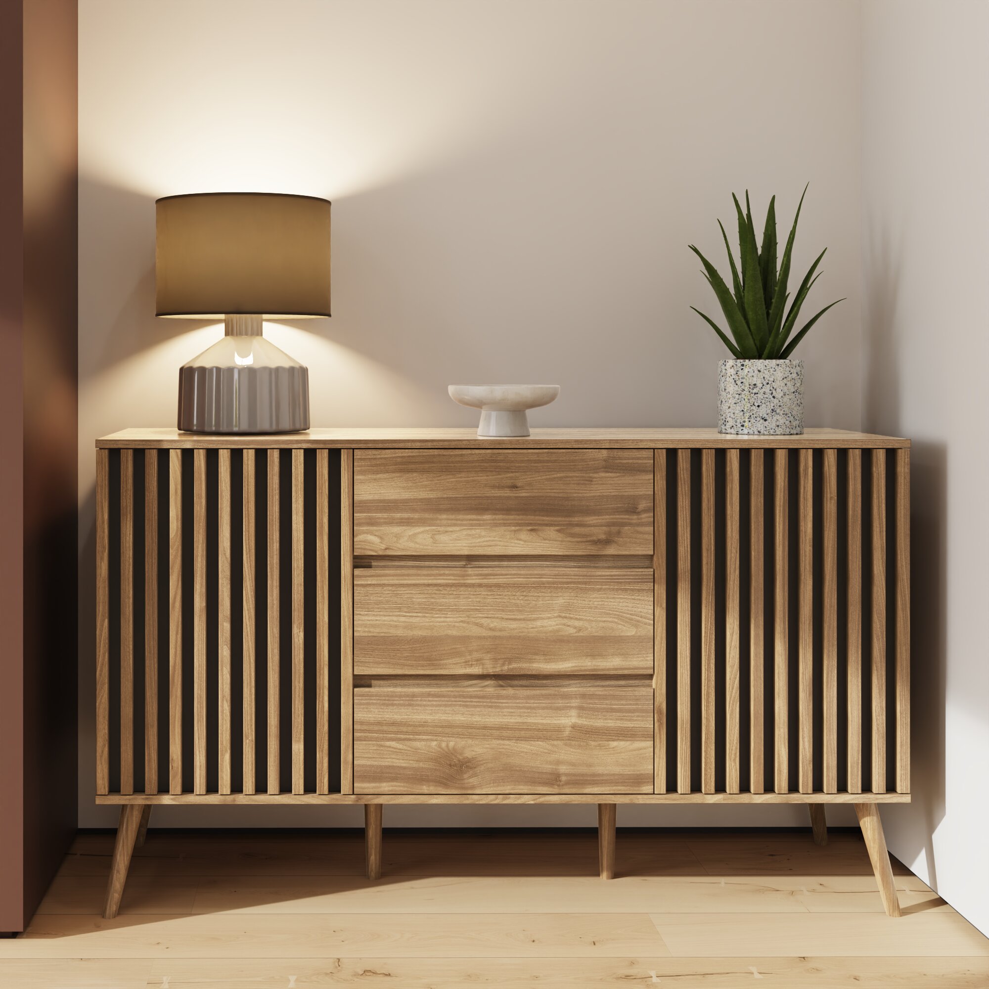 ROANELL Large Sideboard Oak - Campbell Craft
