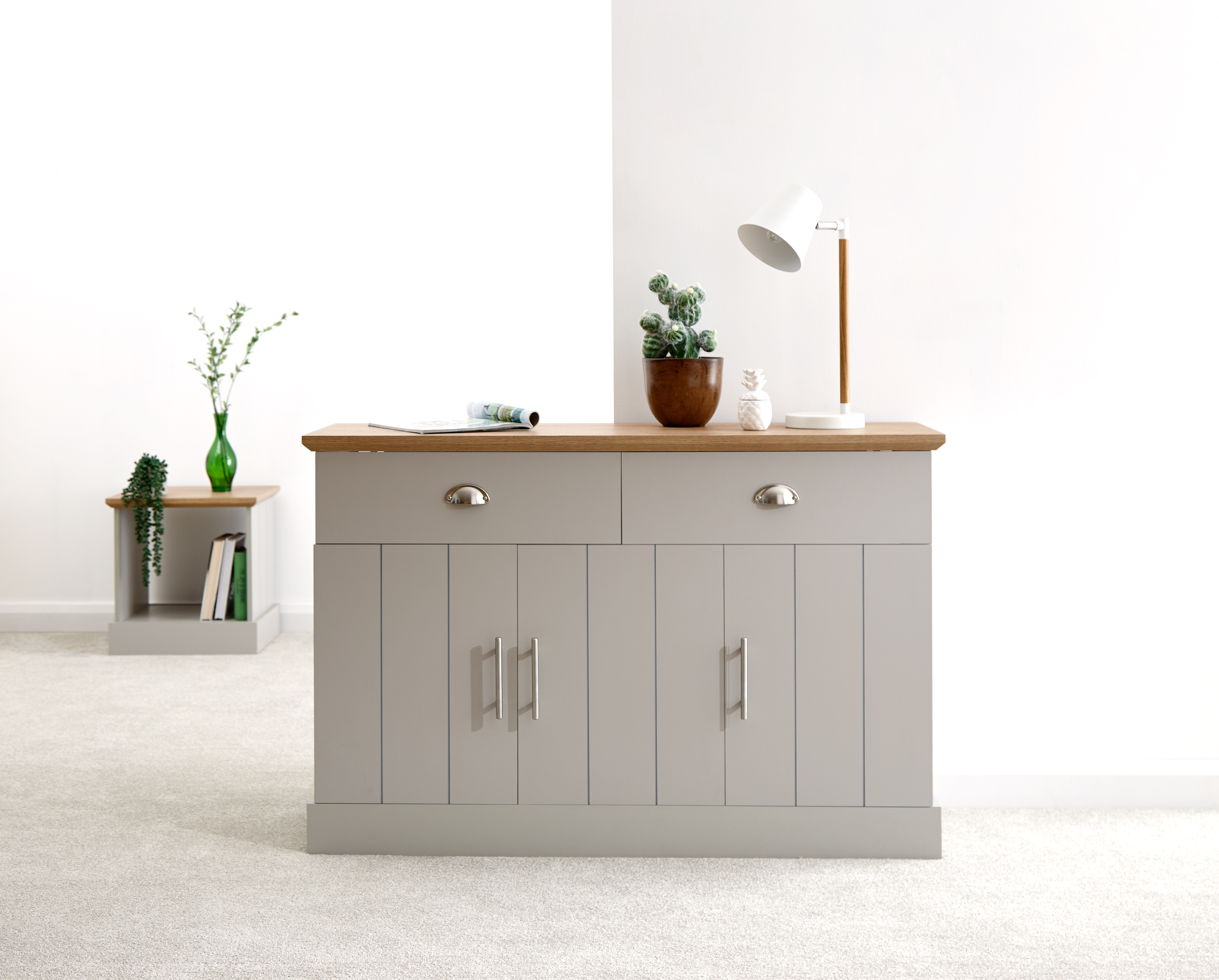 Kendal Large Sideboard Grey - Campbell Craft