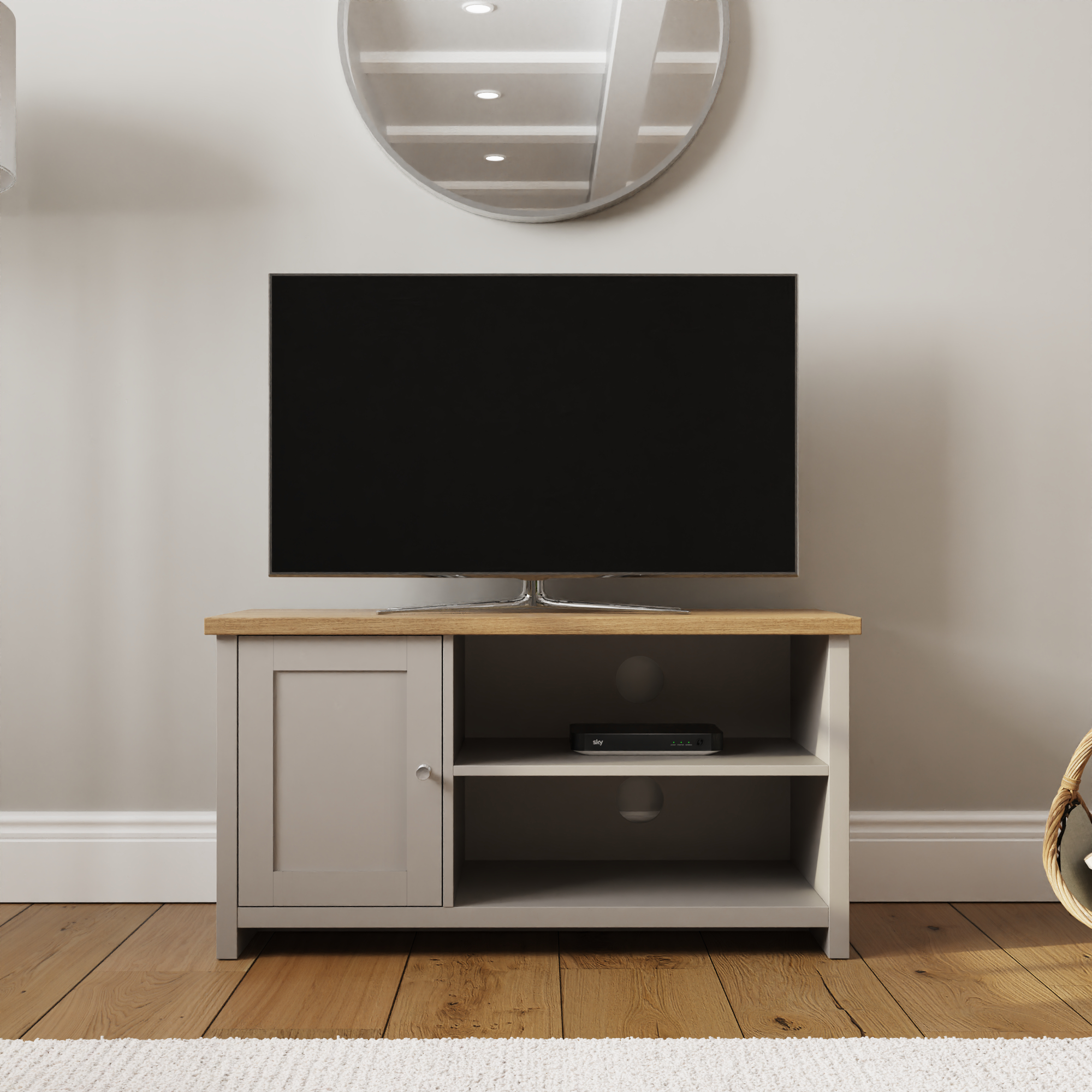 Lancaster Small Tv Cabinet Grey - Campbell Craft