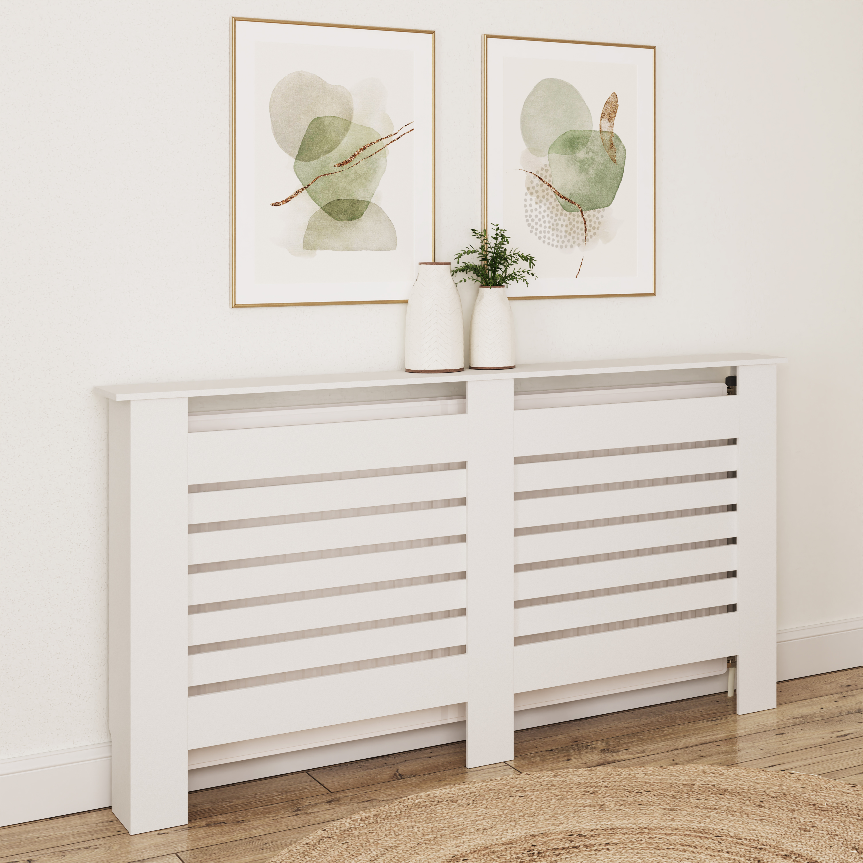 LYRA Radiator Cover Large White - Campbell Craft