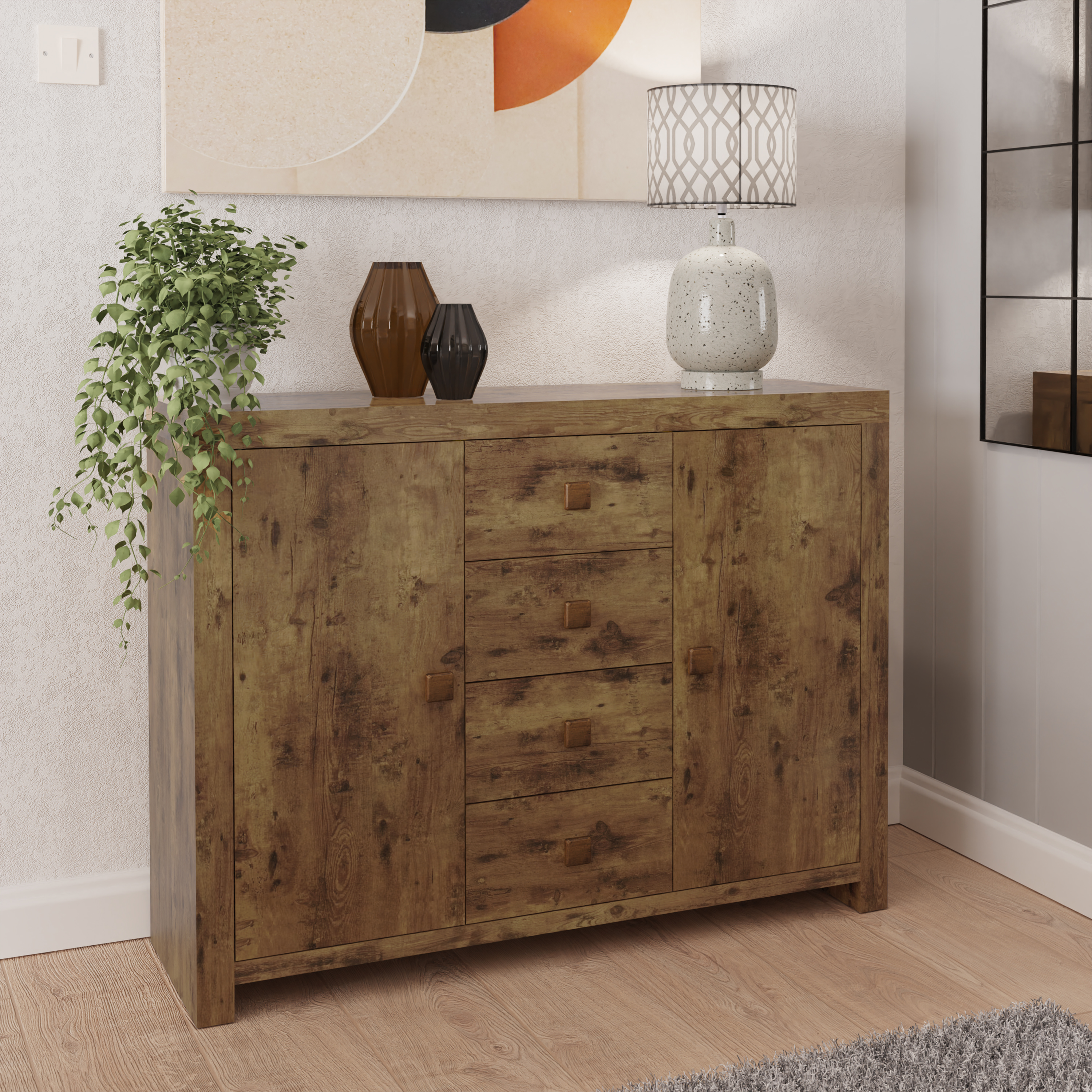 Sideboard - Dunbar Large Sideboard Mango - Campbell Craft