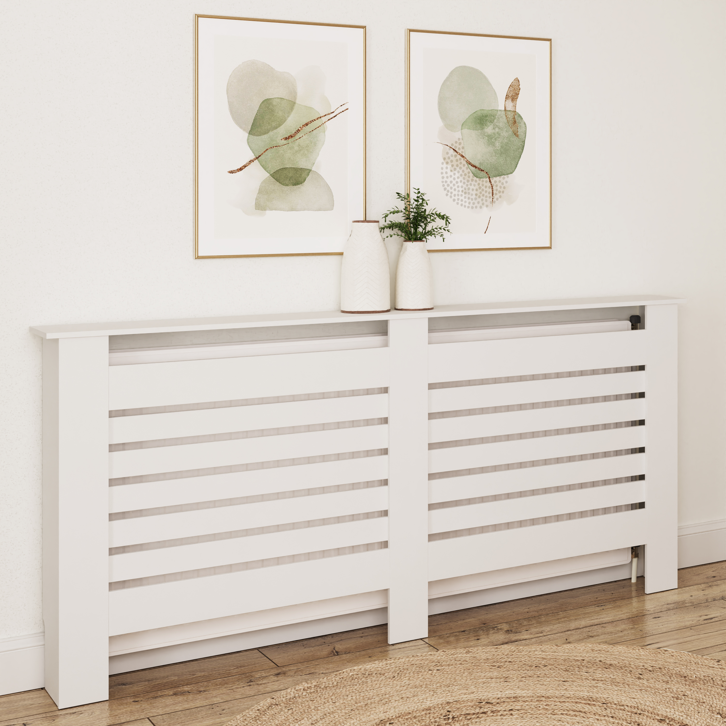 LYRA Radiator Cover Extra Large White - Campbell Craft