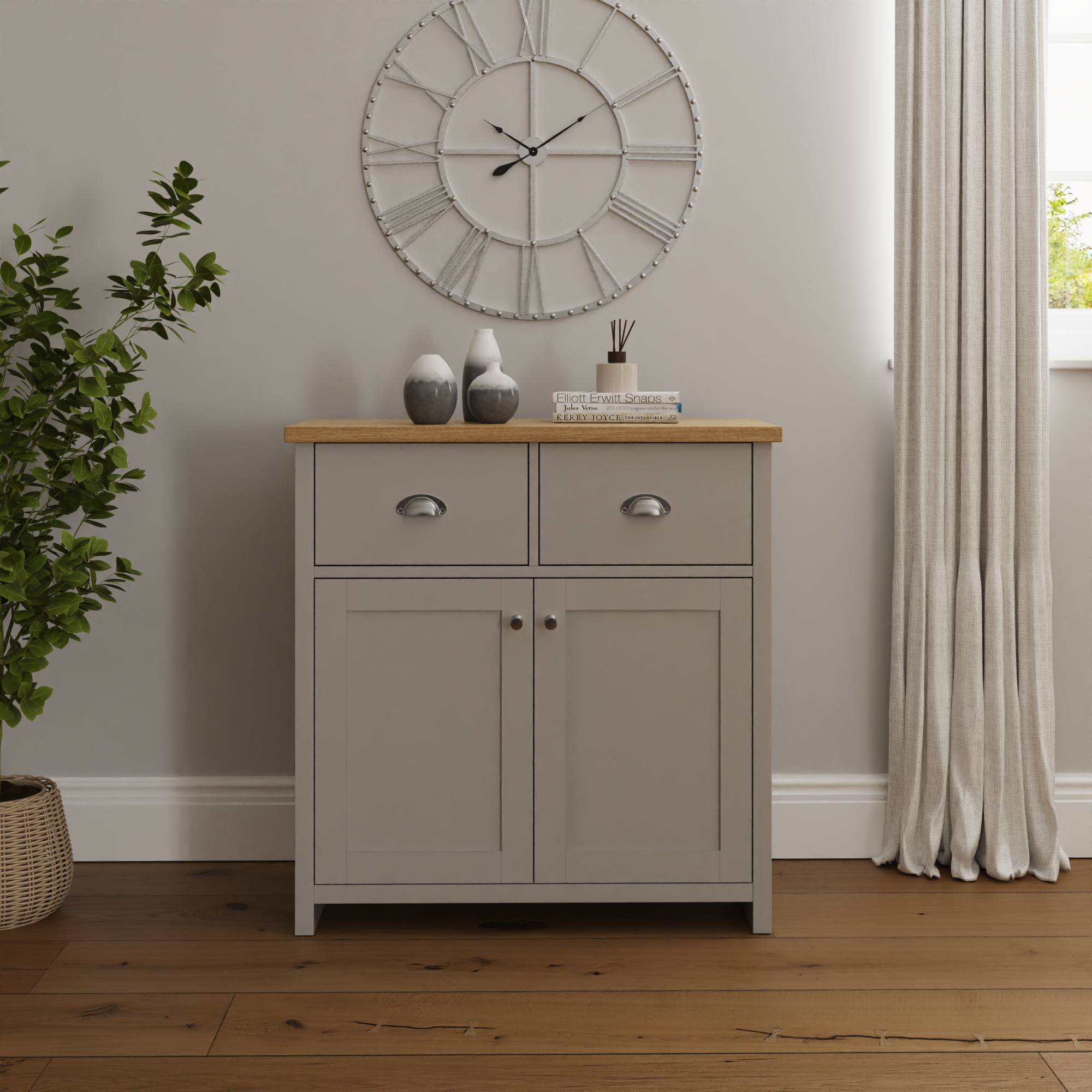 Lancaster Compact Sideboard Grey - Campbell Craft