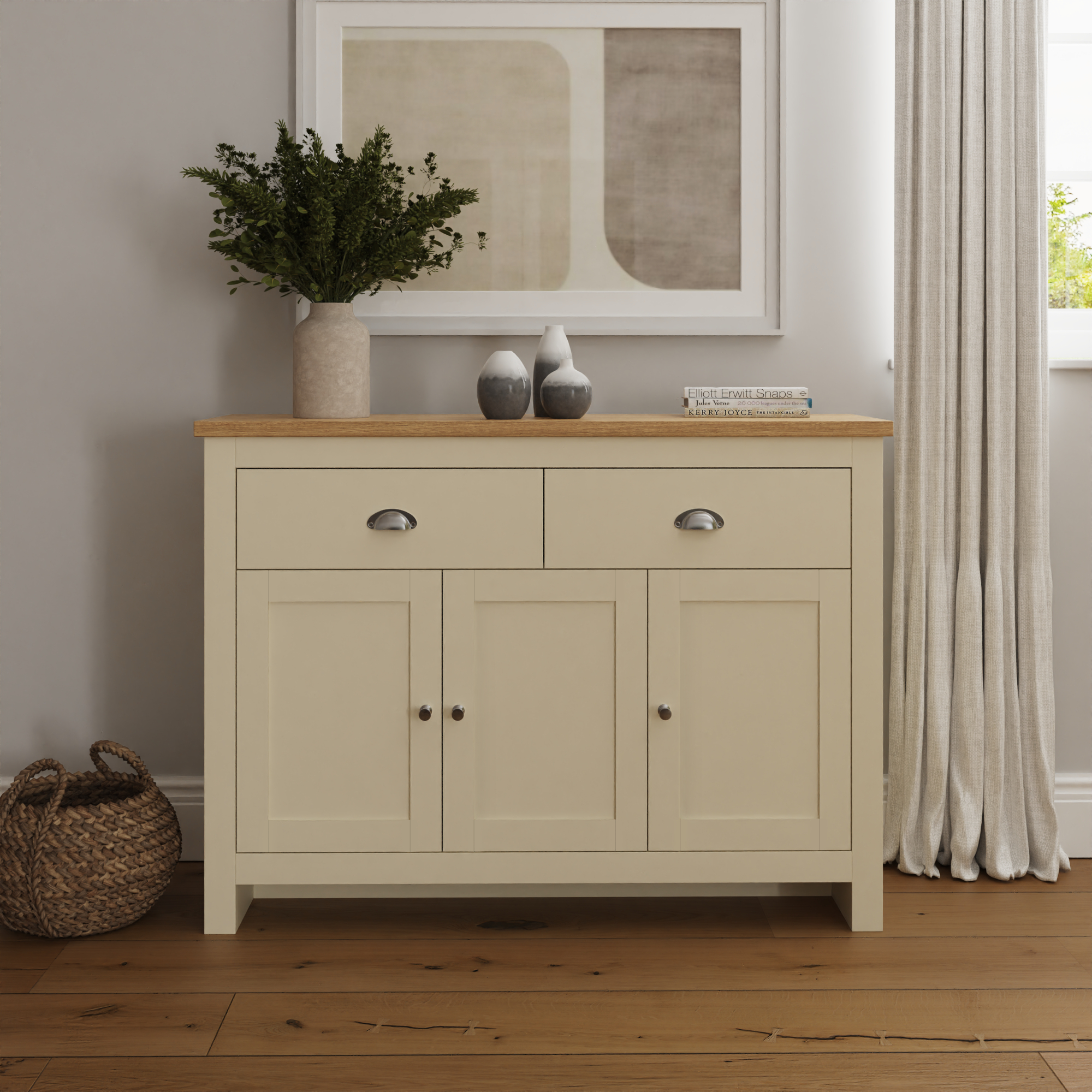 Lancaster Large Sideboard Cream - Campbell Craft