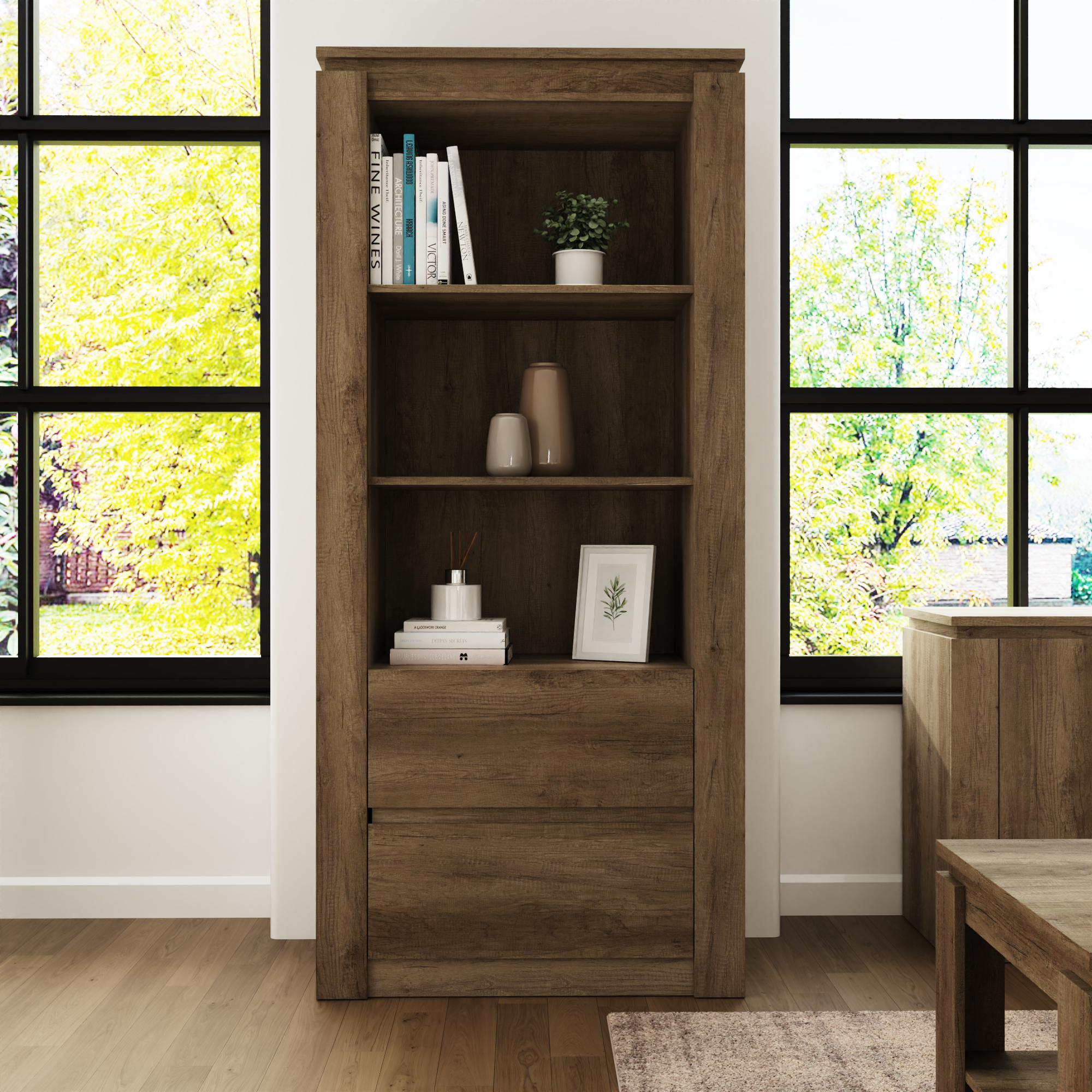 Canyon Oak Bookcase - Campbell Craft
