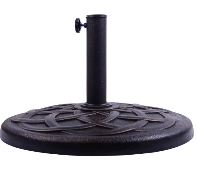 Umbrella Base Bronze Poles - The Garden Savant