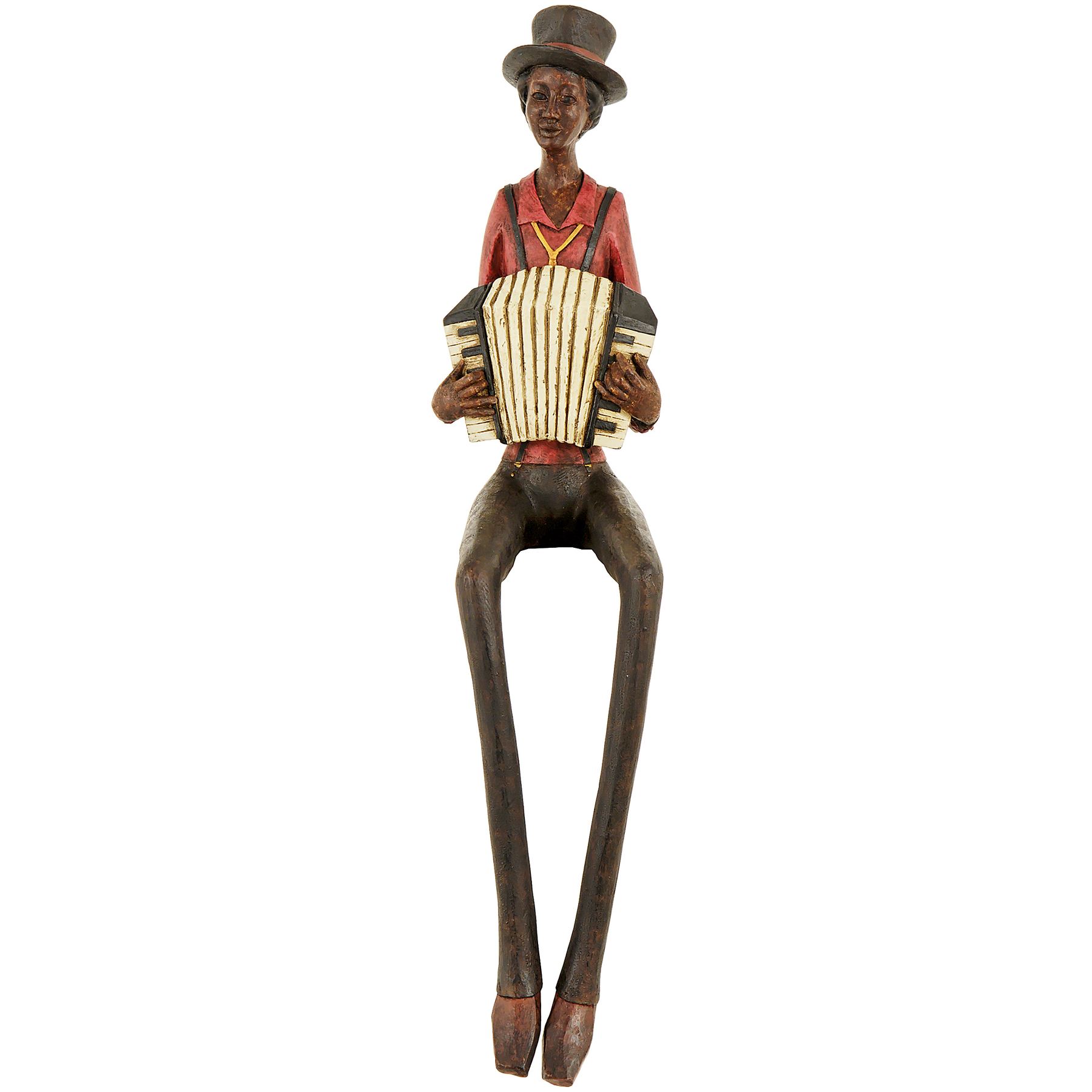 Sitting Jazz Band Squeeze Box - Brown - Corinthia Corner