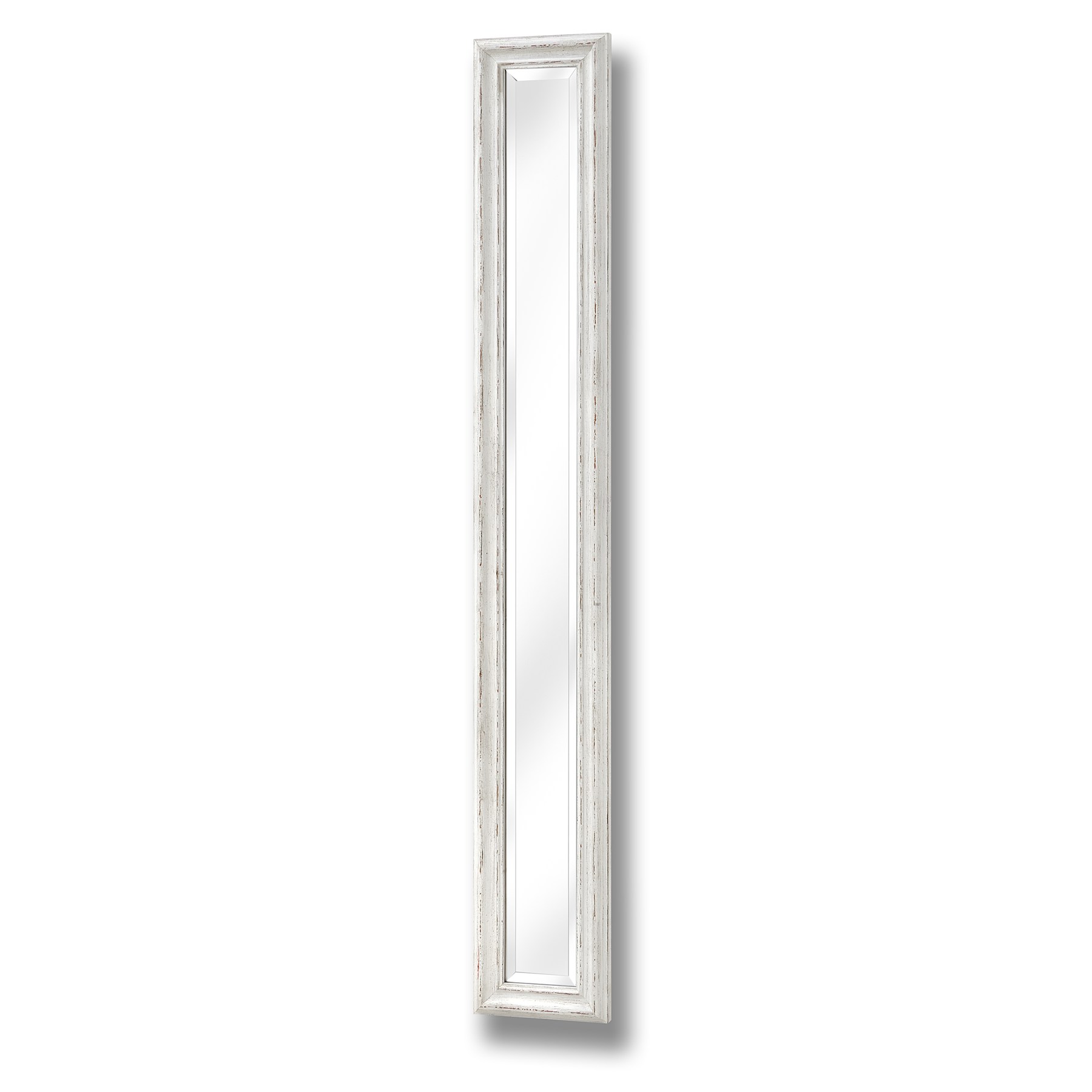 Antique Frame Narrow Wall Mirror - White - Corinthia Corner