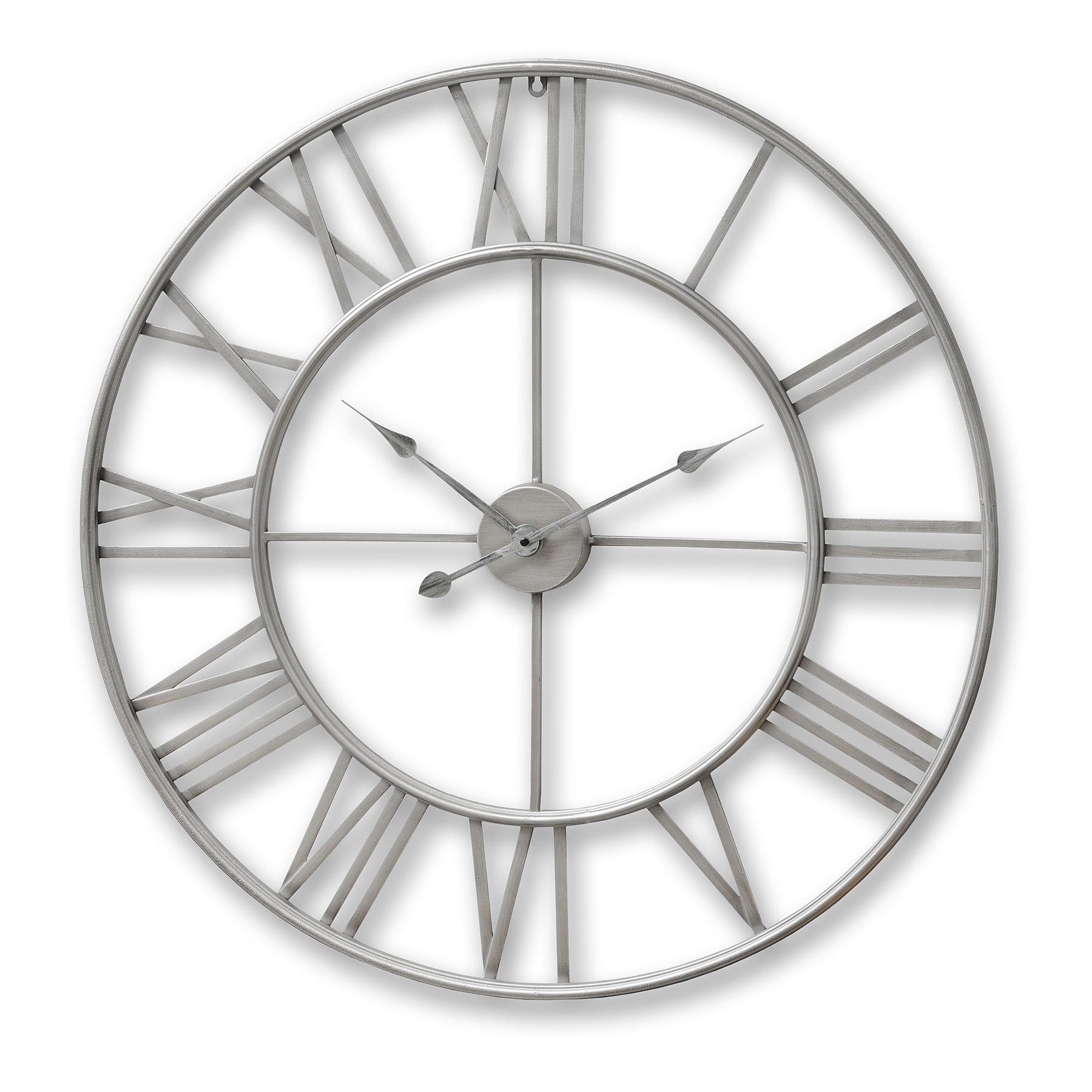 Silver Skeleton Wall Clock - Large - Corinthia Corner