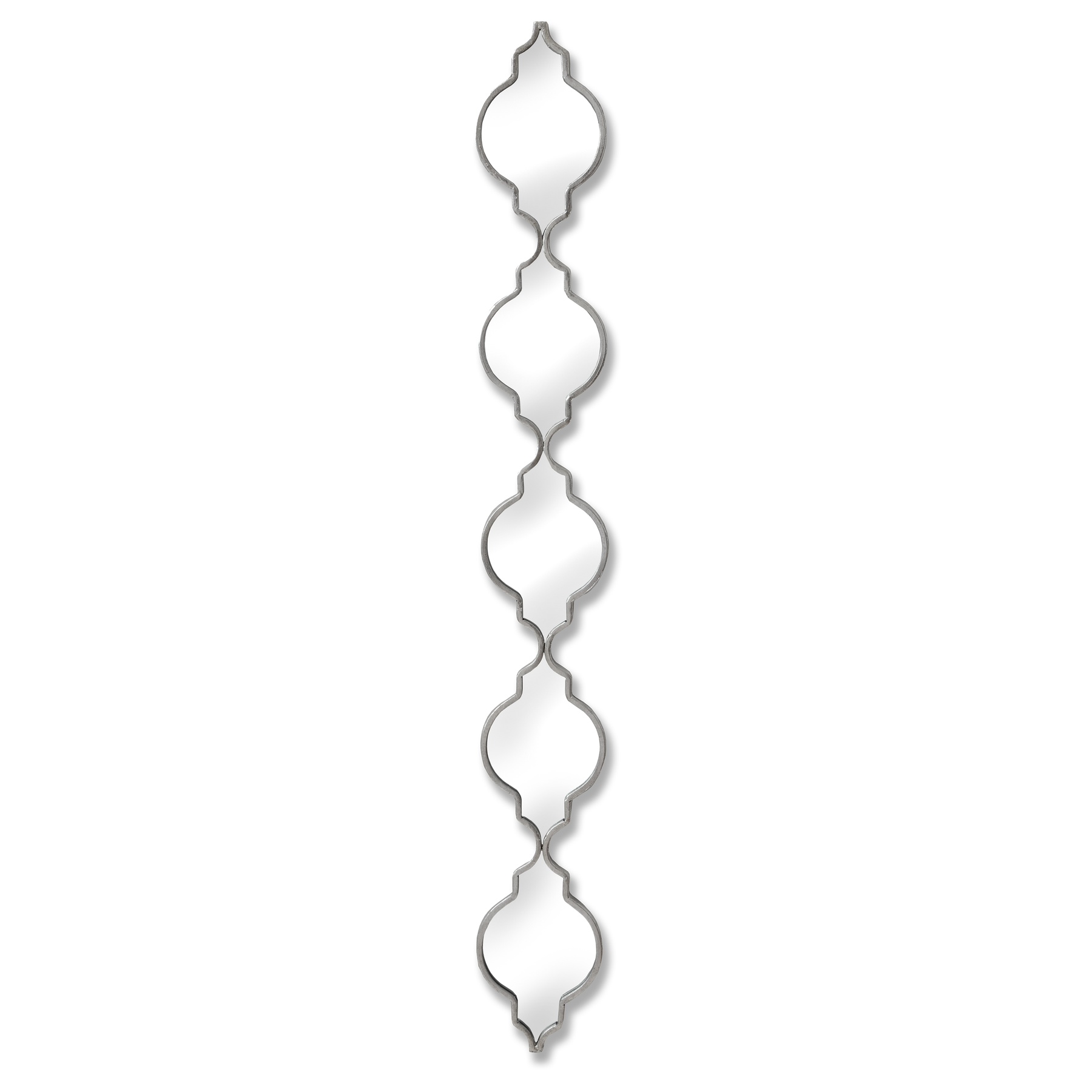 Quarterfoil Decorative Hanging Mirror - Silver - Corinthia Corner