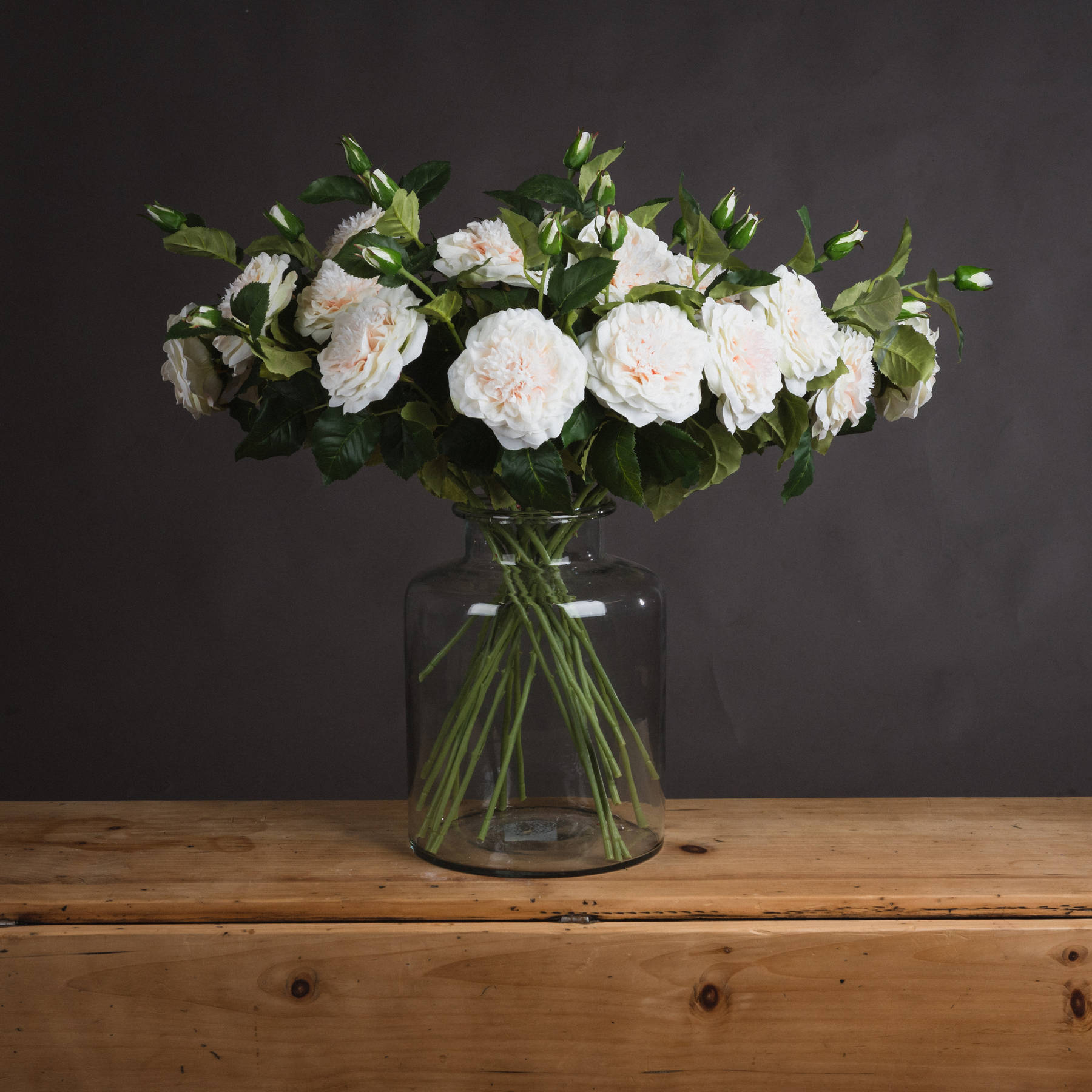 Garden Rose Spray - White - Corinthia Corner
