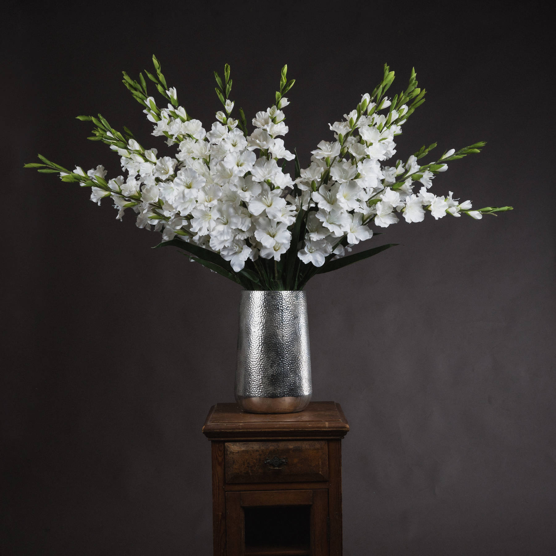 Artificial Flowers Gladioli - White - Corinthia Corner