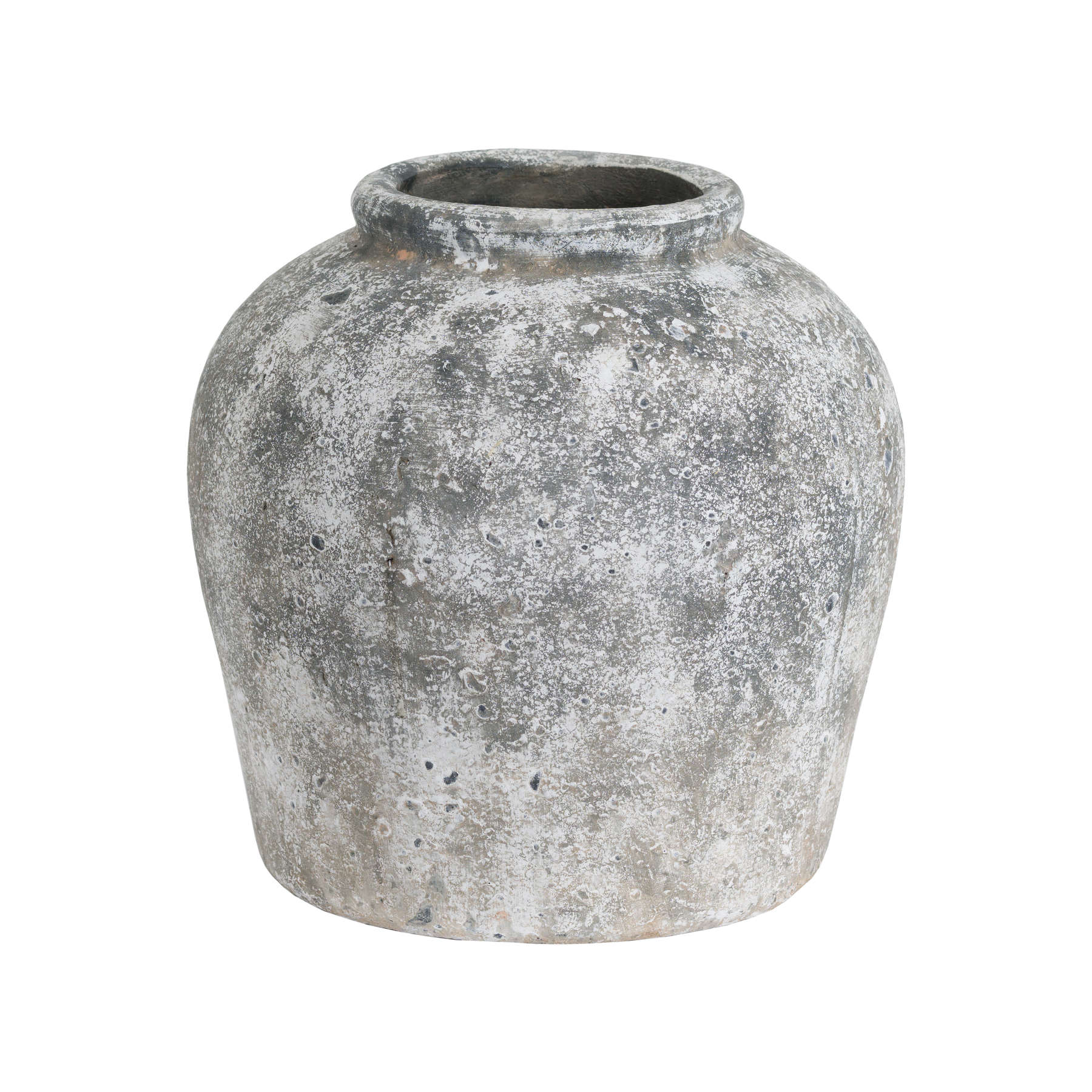 Aged Ceramic Vase - Stone - Corinthia Corner