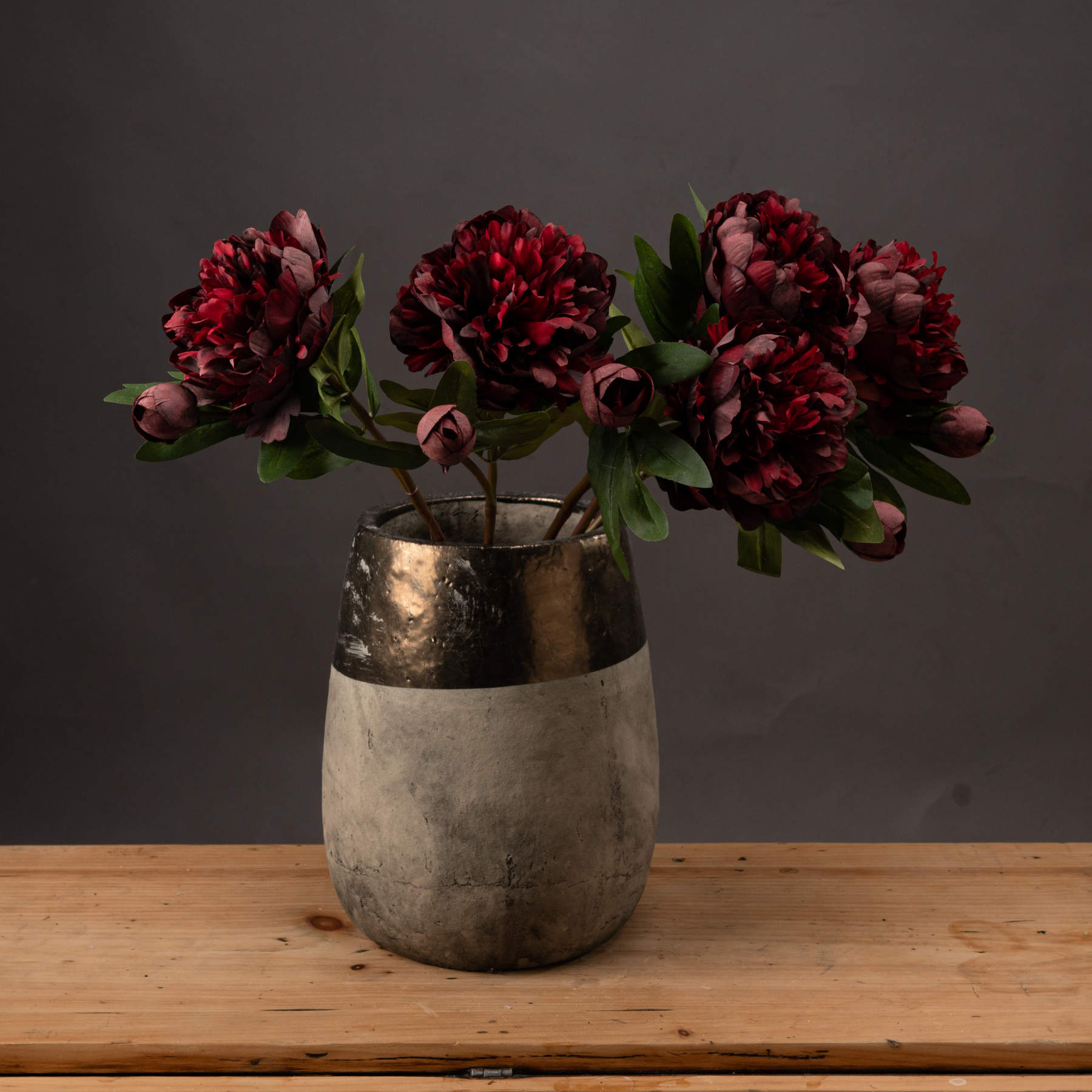 Peony Rose - Burgundy - Corinthia Corner