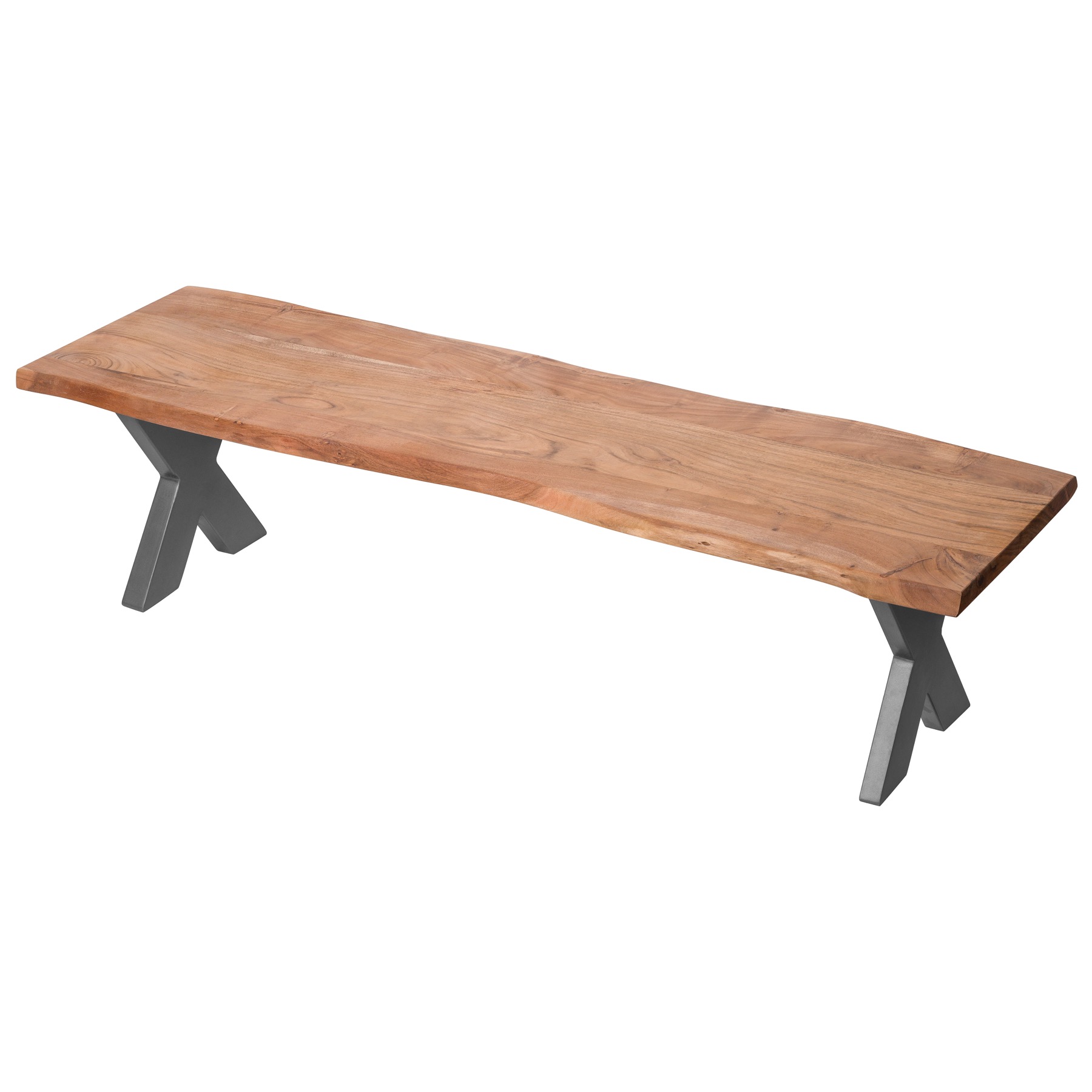 Moon Edge Collection Bench - Acacia wood - Corinthia Corner