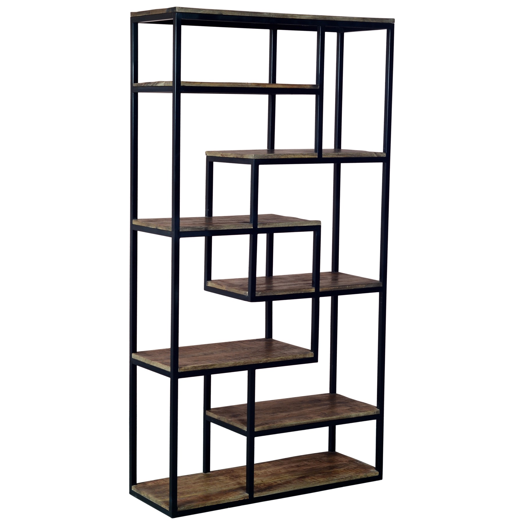Multi Shelf Industrial Shelf Unit - Brown - Corinthia Corner