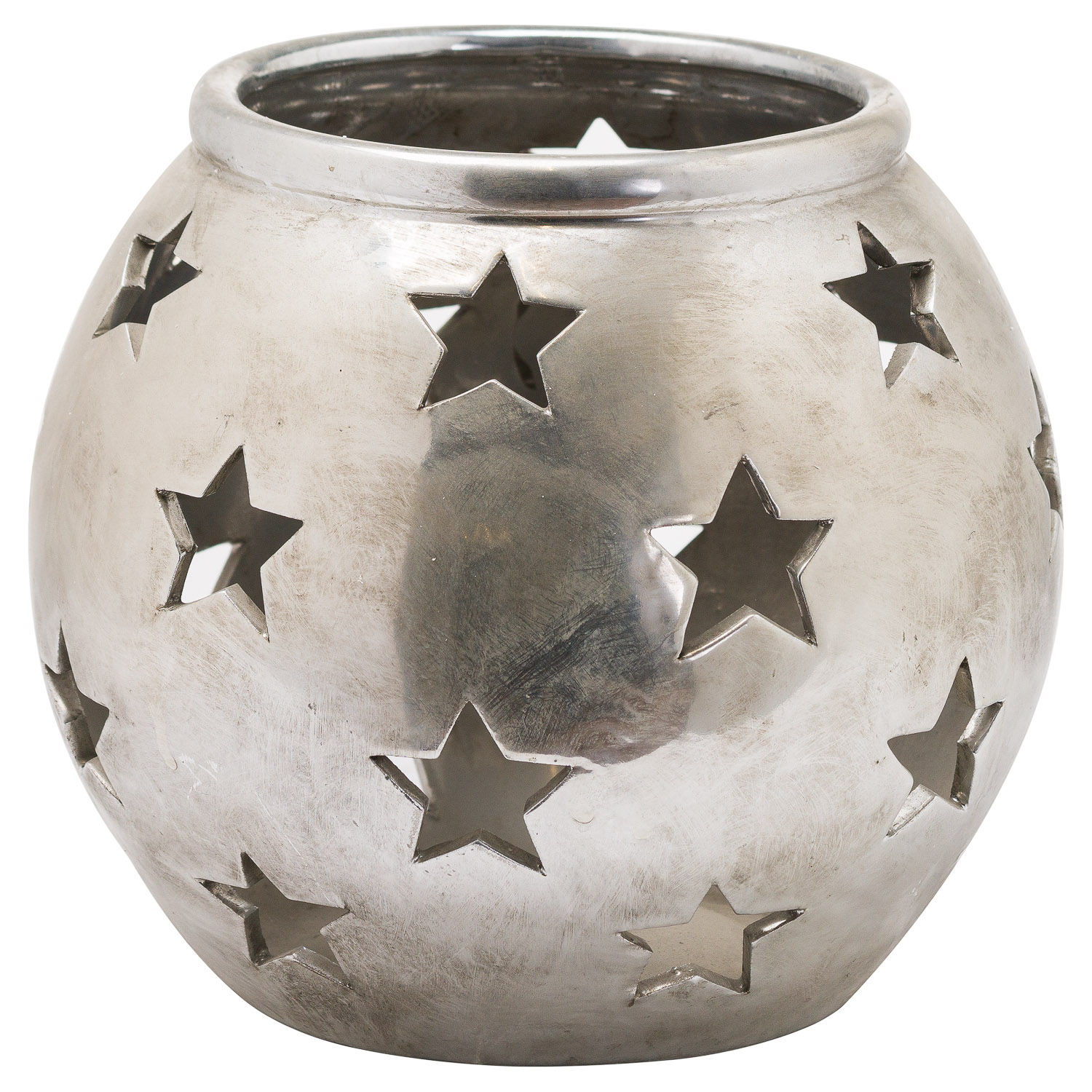 Aspen Star Small Tea Light Lantern - Silver - Corinthia Corner
