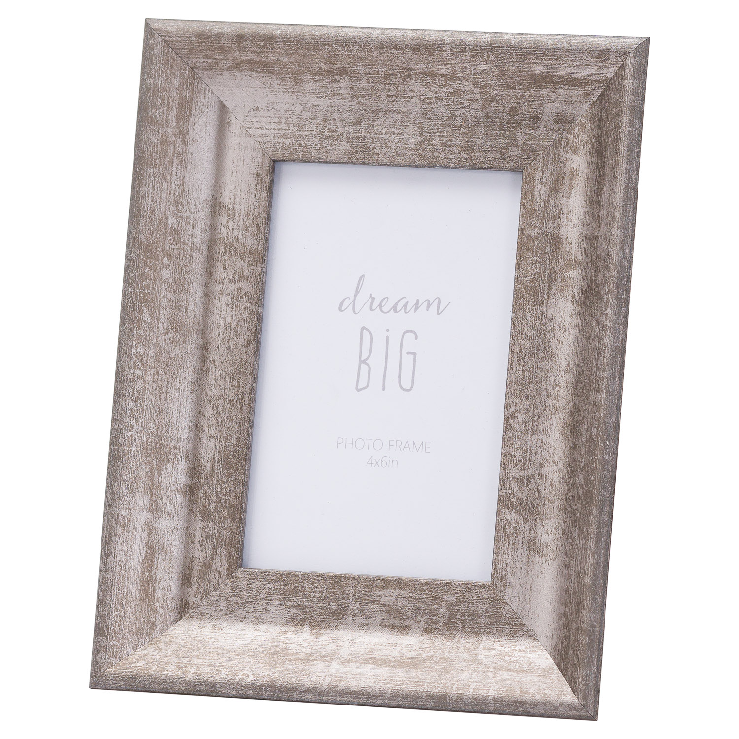 Simple Design Convex Photo Frame 4X6 - Matt Silver - Corinthia Corner