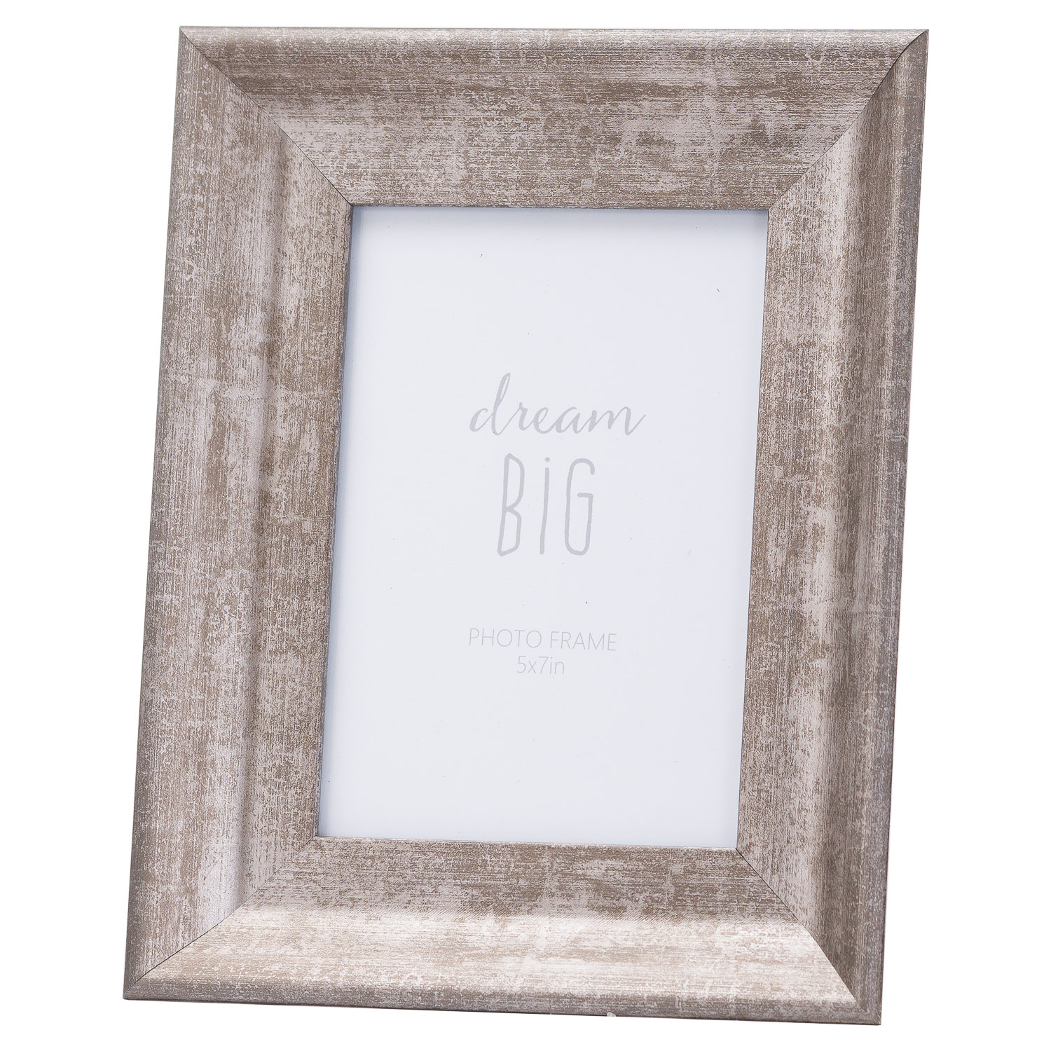 Simple Design Convex Photo Frame 5X7 - Matt Silver - Corinthia Corner