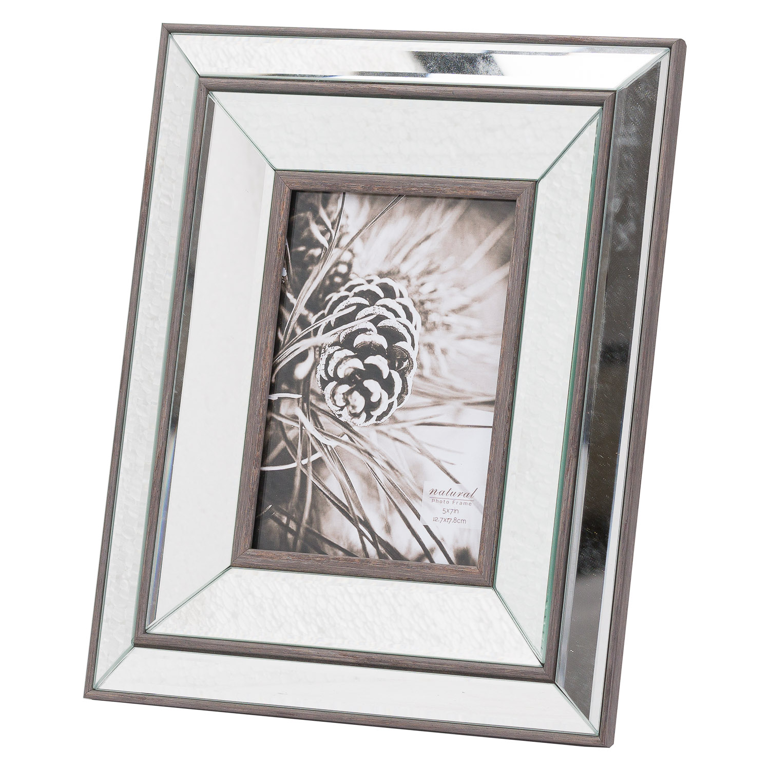 Tristan Mirror And Wood 5X7 Frame - Brown - Corinthia Corner