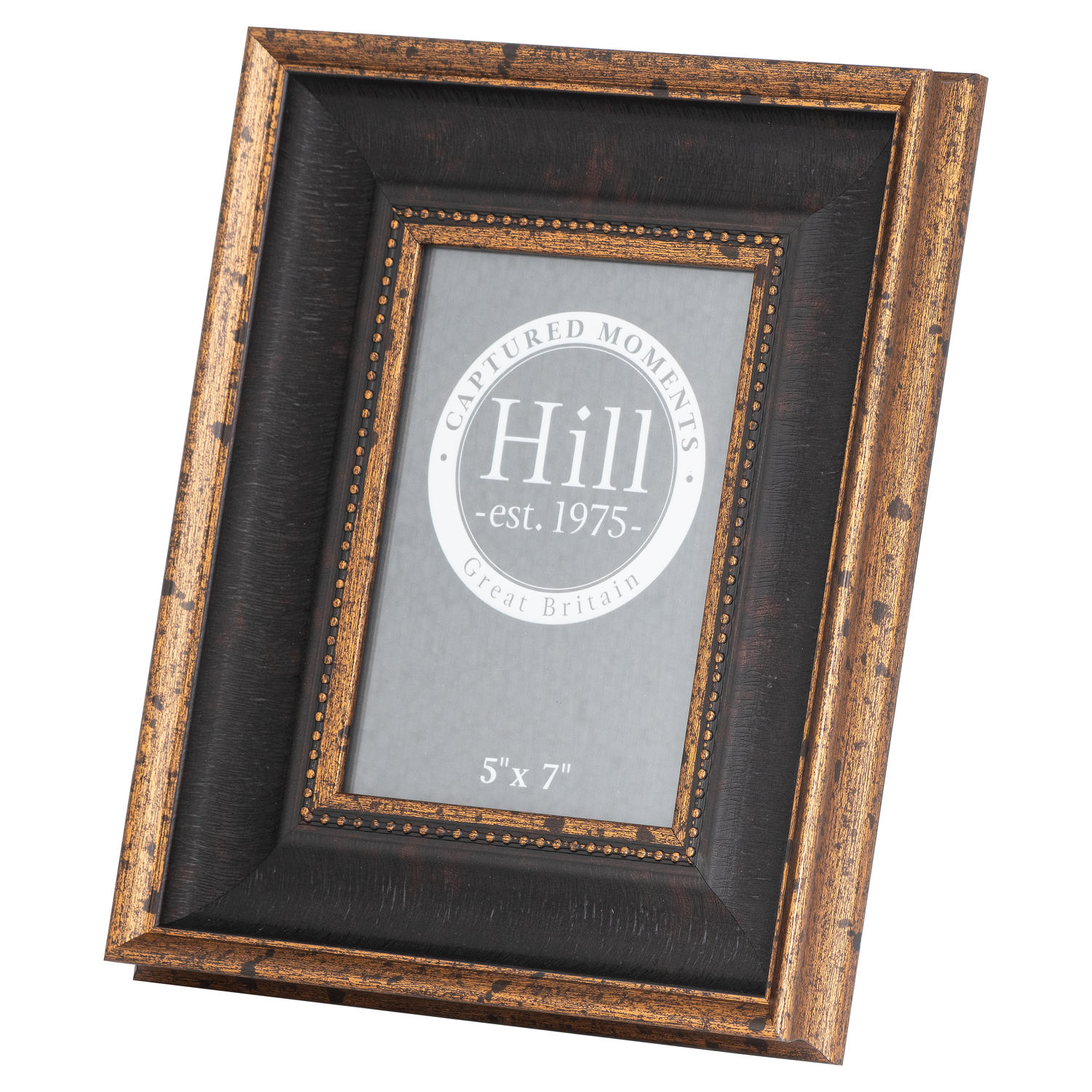 Antique Gold Beaded 5X7 Photo Frame - Black - Corinthia Corner