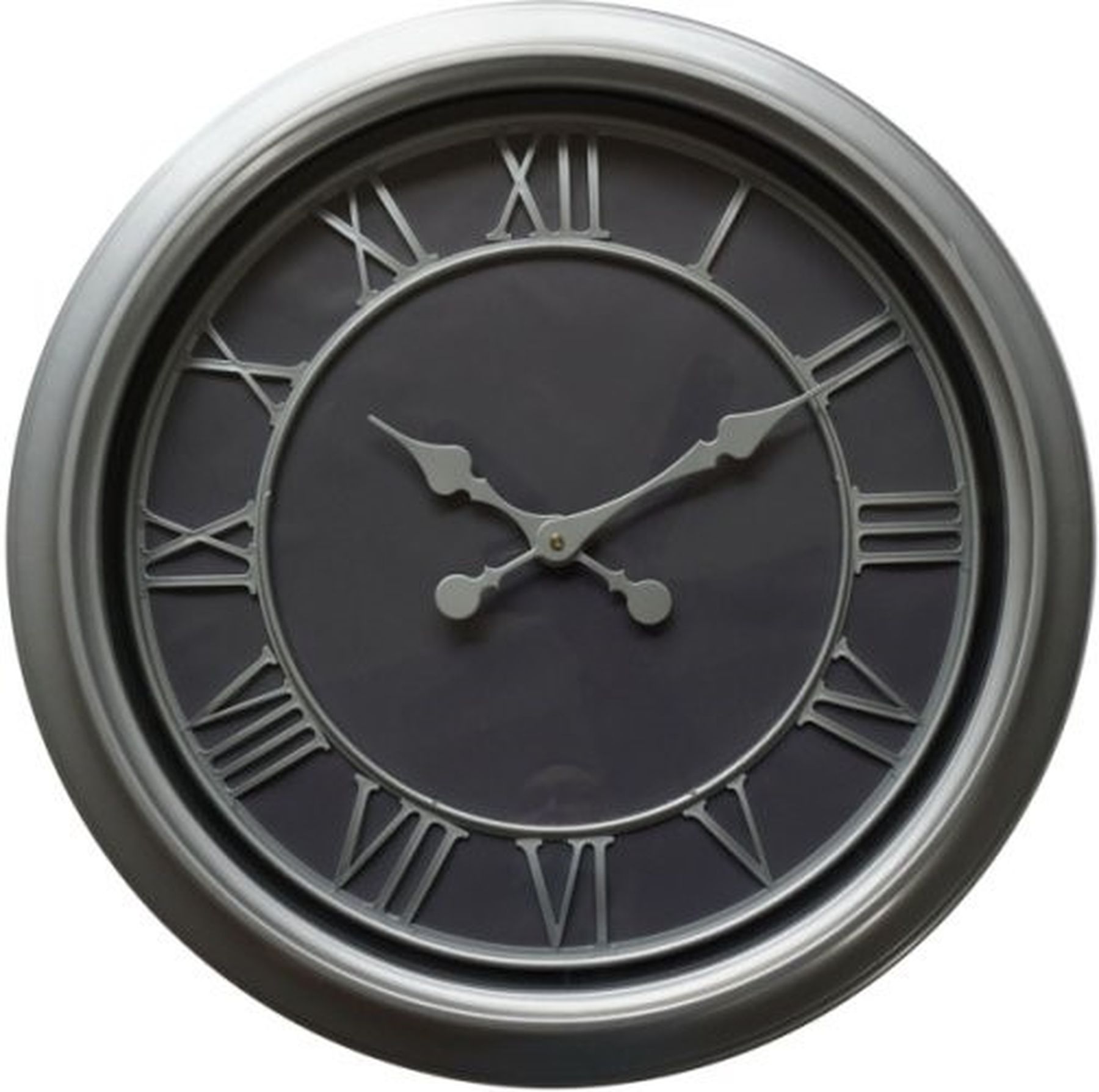 Bloomsbury Wall Clock - Silver - Corinthia Corner