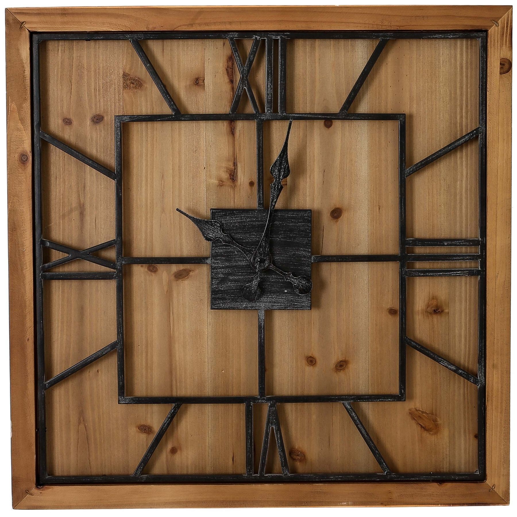 Michael Square Large Wooden Wall Clock - Corinthia Corner