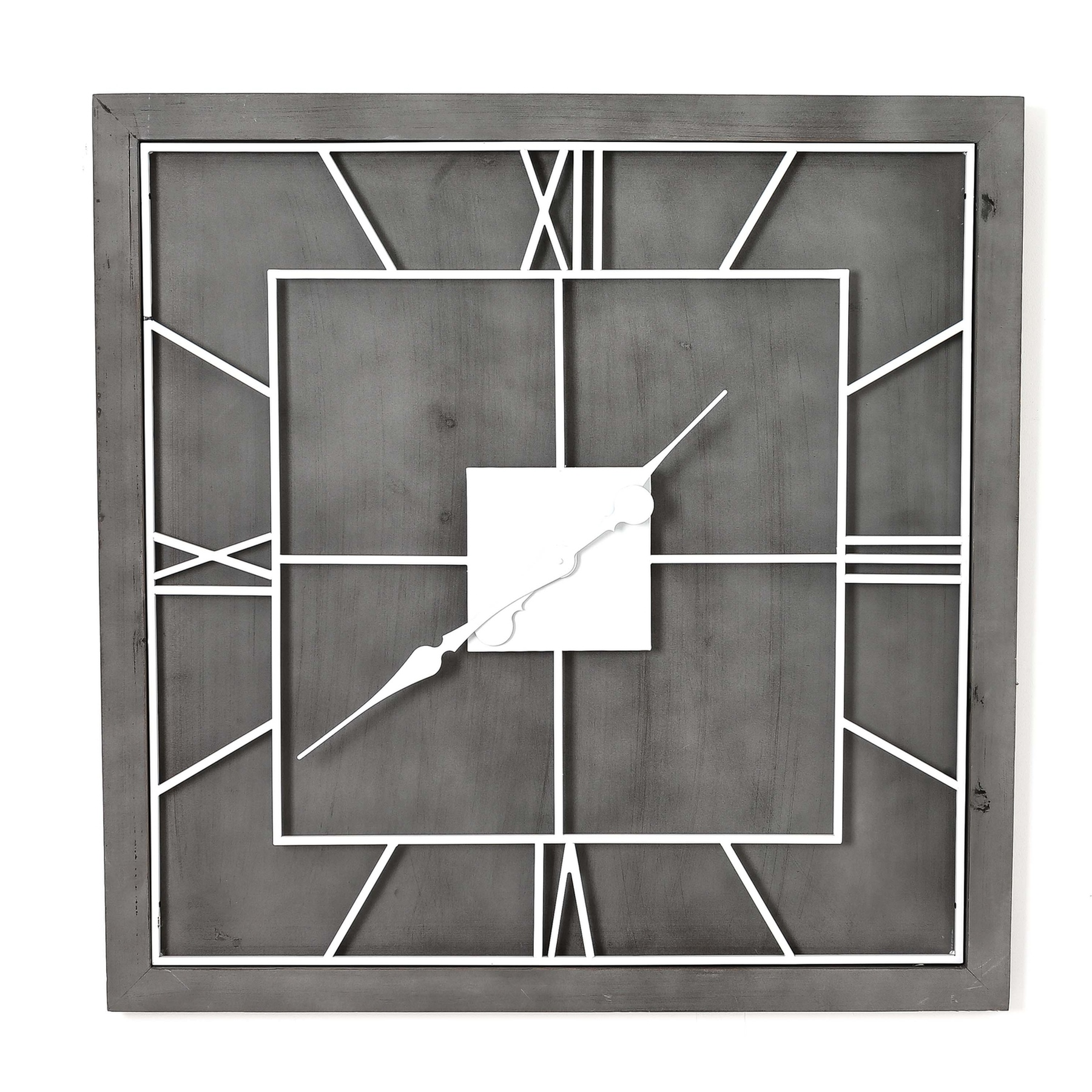 Michael Grey Square Wall Clock - Corinthia Corner