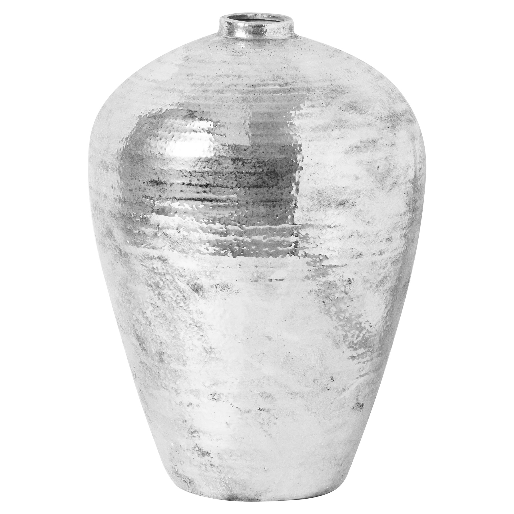 Hammered Silver Astral Vase - Large - Corinthia Corner