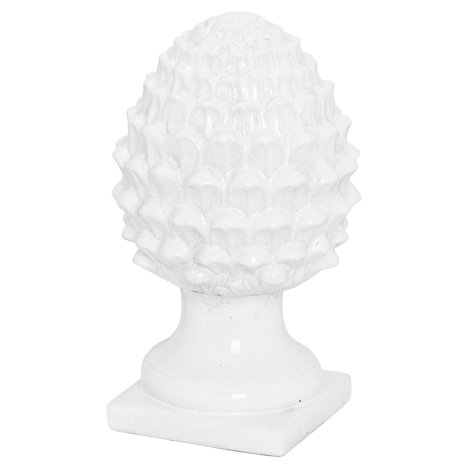 Hopkins White Decorative Acorn - Corinthia Corner