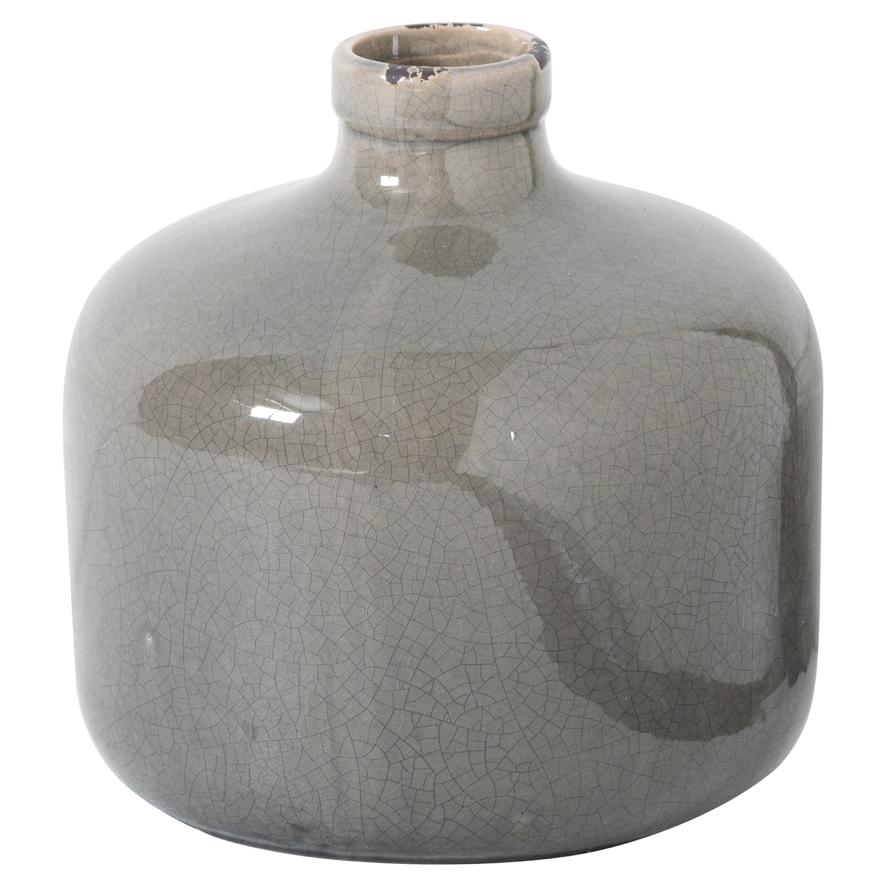 Hopkins Grey Glazed Eve Vase - Corinthia Corner