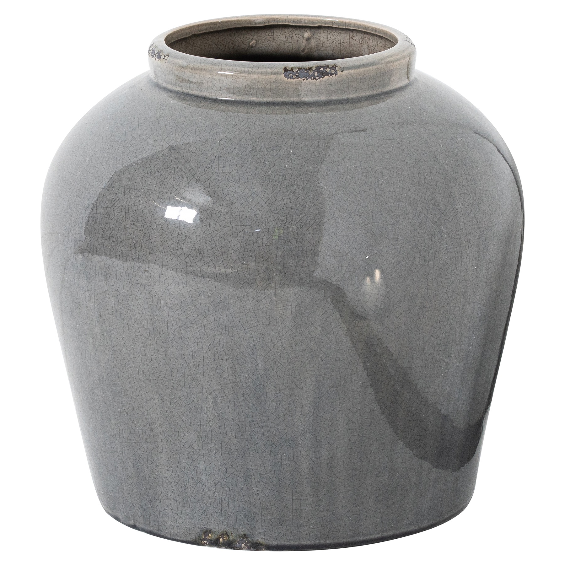 Hopkins Grey Glazed Juniper Vase - Corinthia Corner