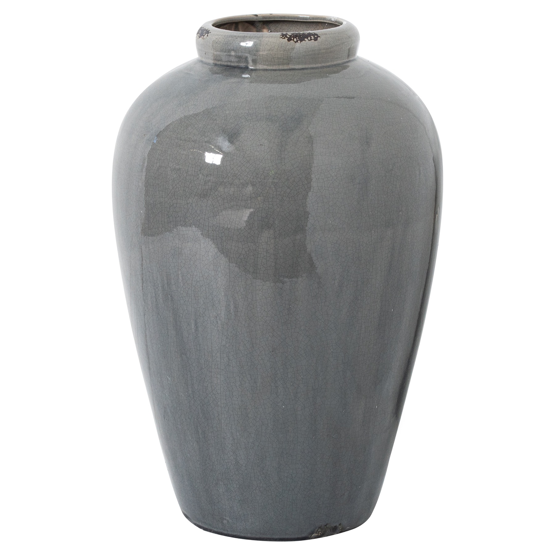 Hopkins Grey Glazed Tall Juniper Vase - Corinthia Corner