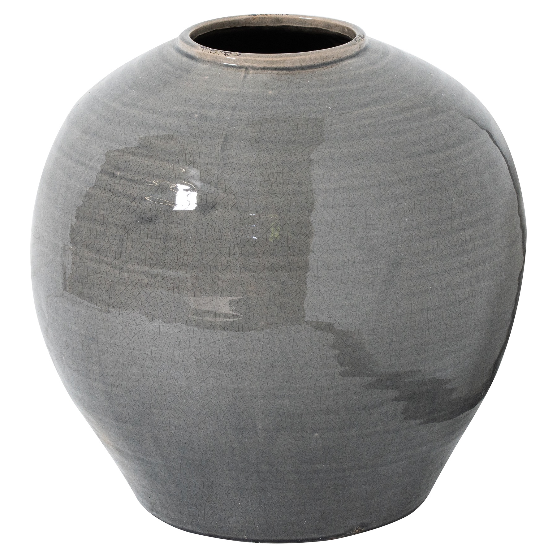 Hopkins Grey Glazed Regola Vase - Corinthia Corner