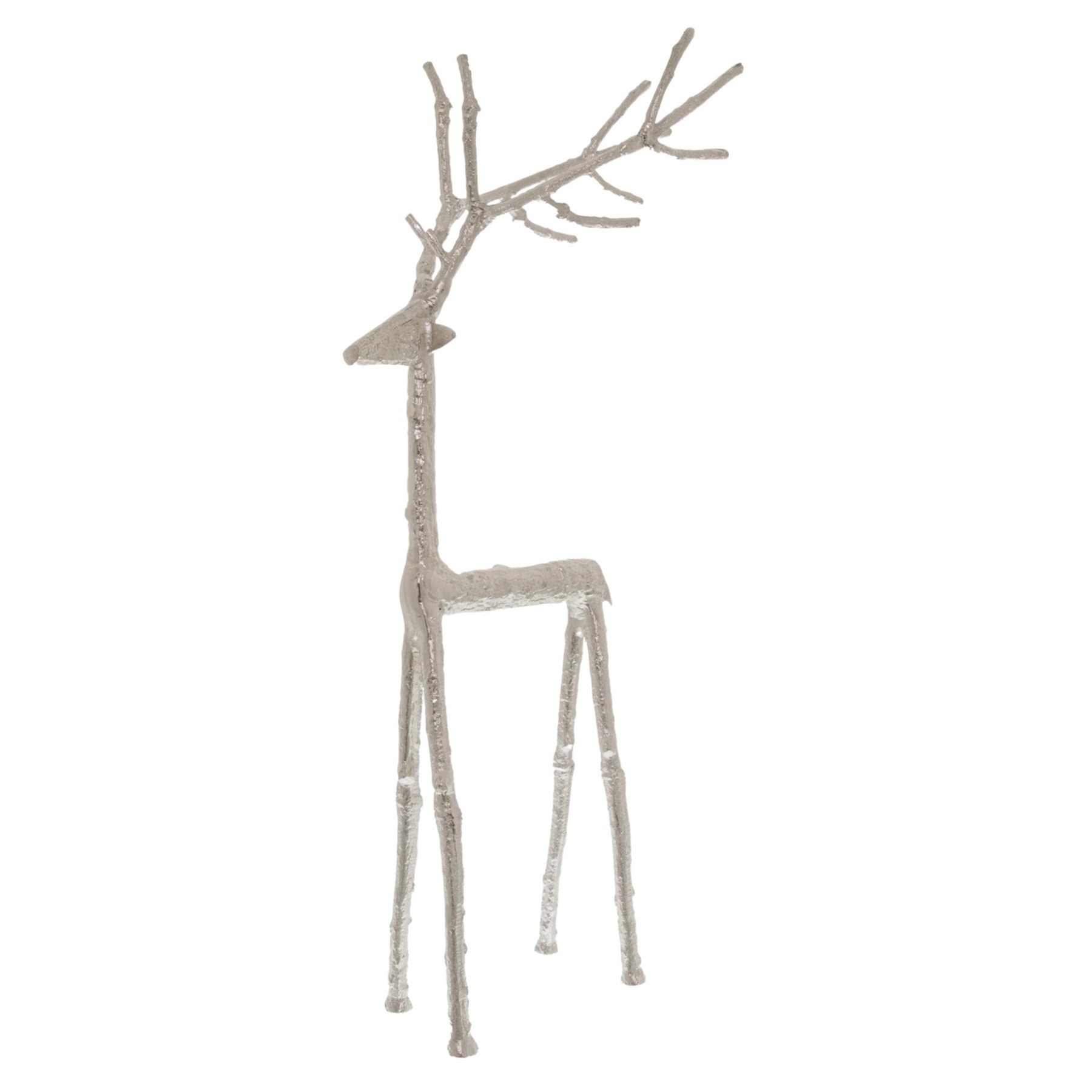 Silver Standing Stag Ornament - Large - Corinthia Corner