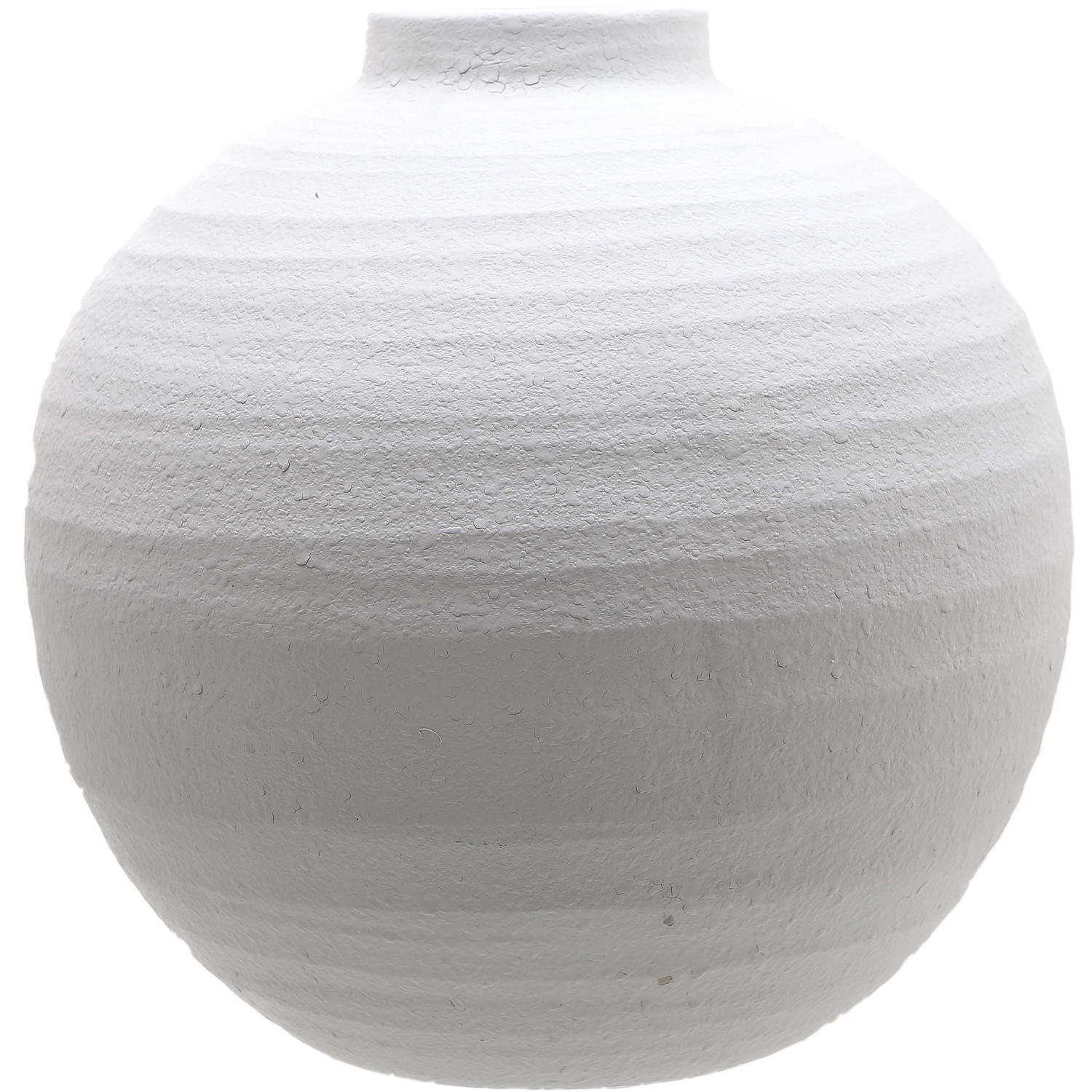 Tiber Large Ceramic Vase - Matt White - Corinthia Corner