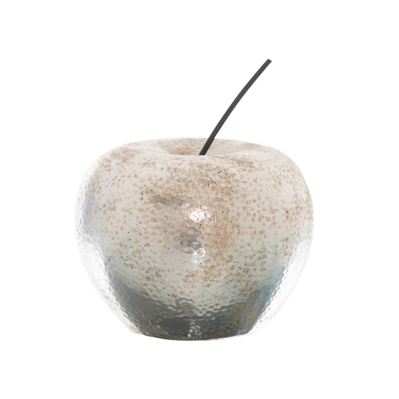 Apple Ornament - Silver - Corinthia Corner