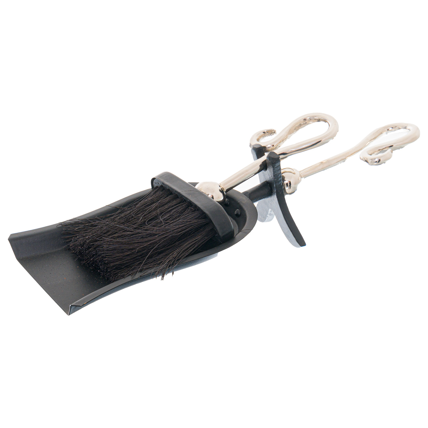 Chrome Crook Handled Hearth Tidy - Silver - Corinthia Corner