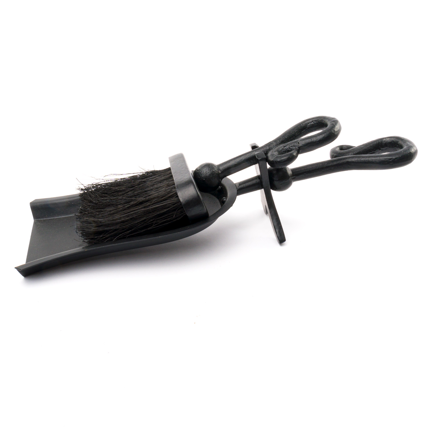 Crook Handled Hearth Tidy - Black - Corinthia Corner