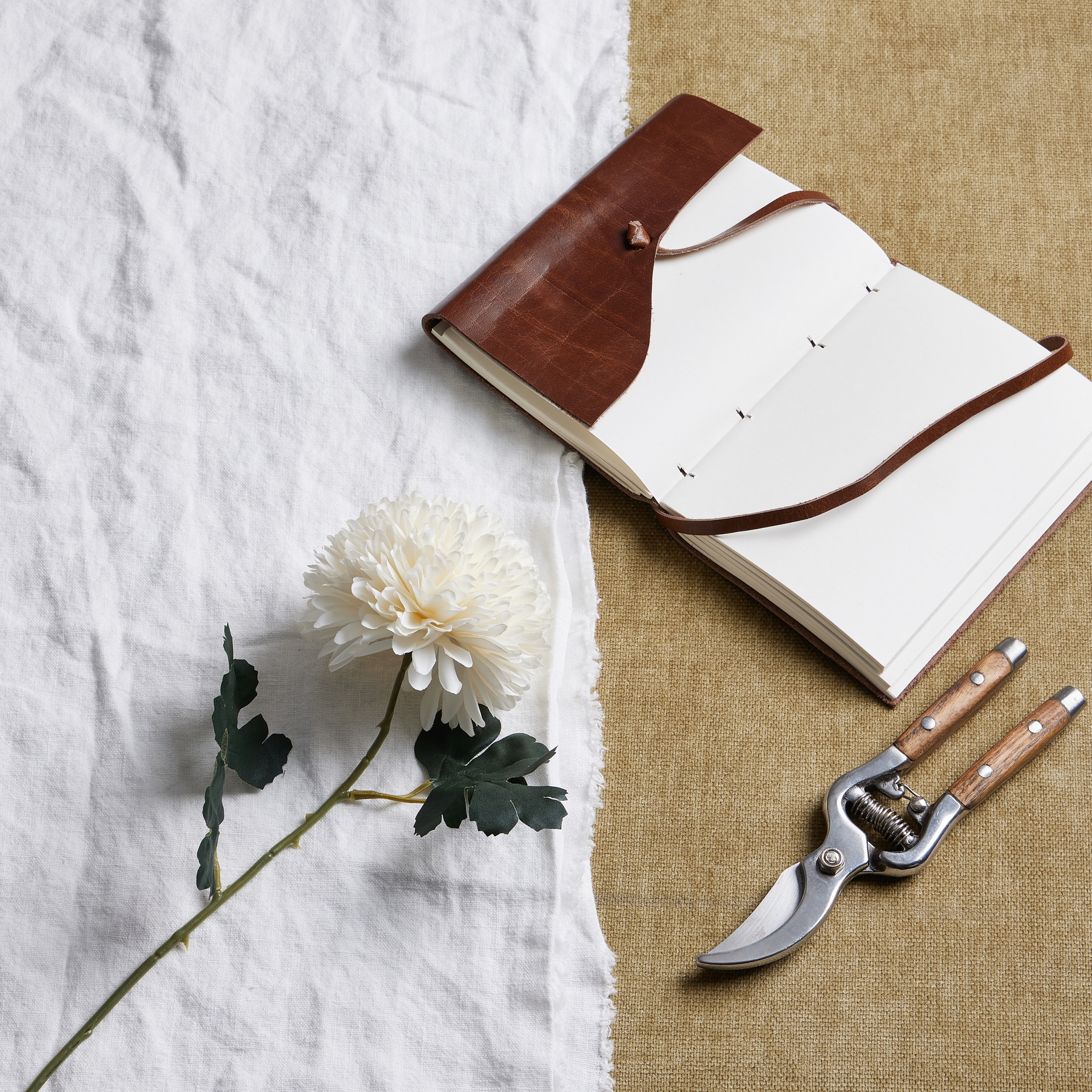 Classic Design Chrysanthemum - White - Corinthia Corner